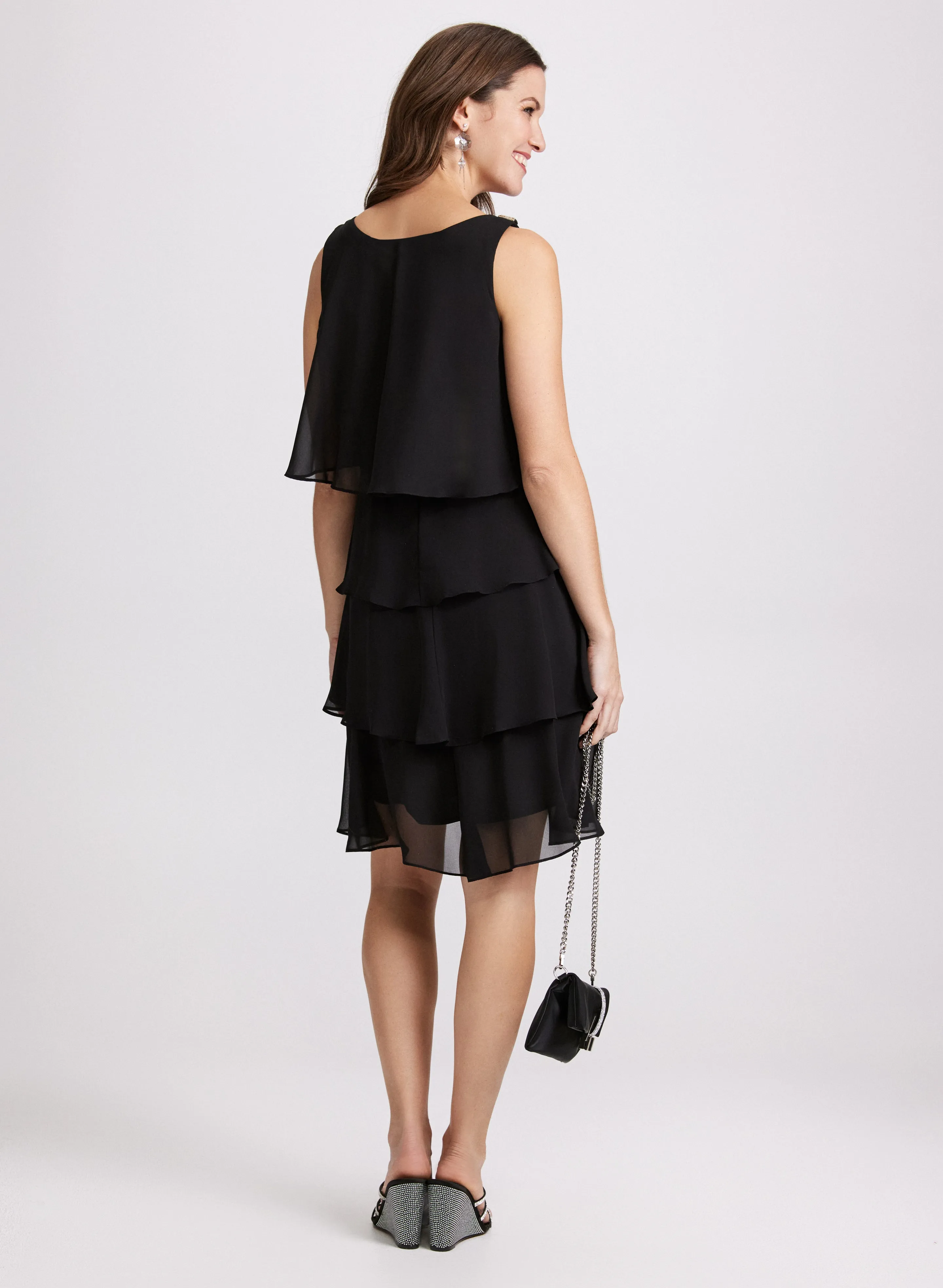 Tiered Chiffon Dress sold by Laura product image thumbnail 3