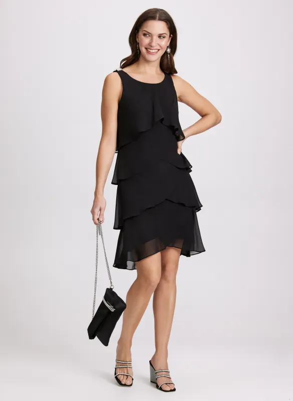 Tiered Chiffon Dress sold by Laura