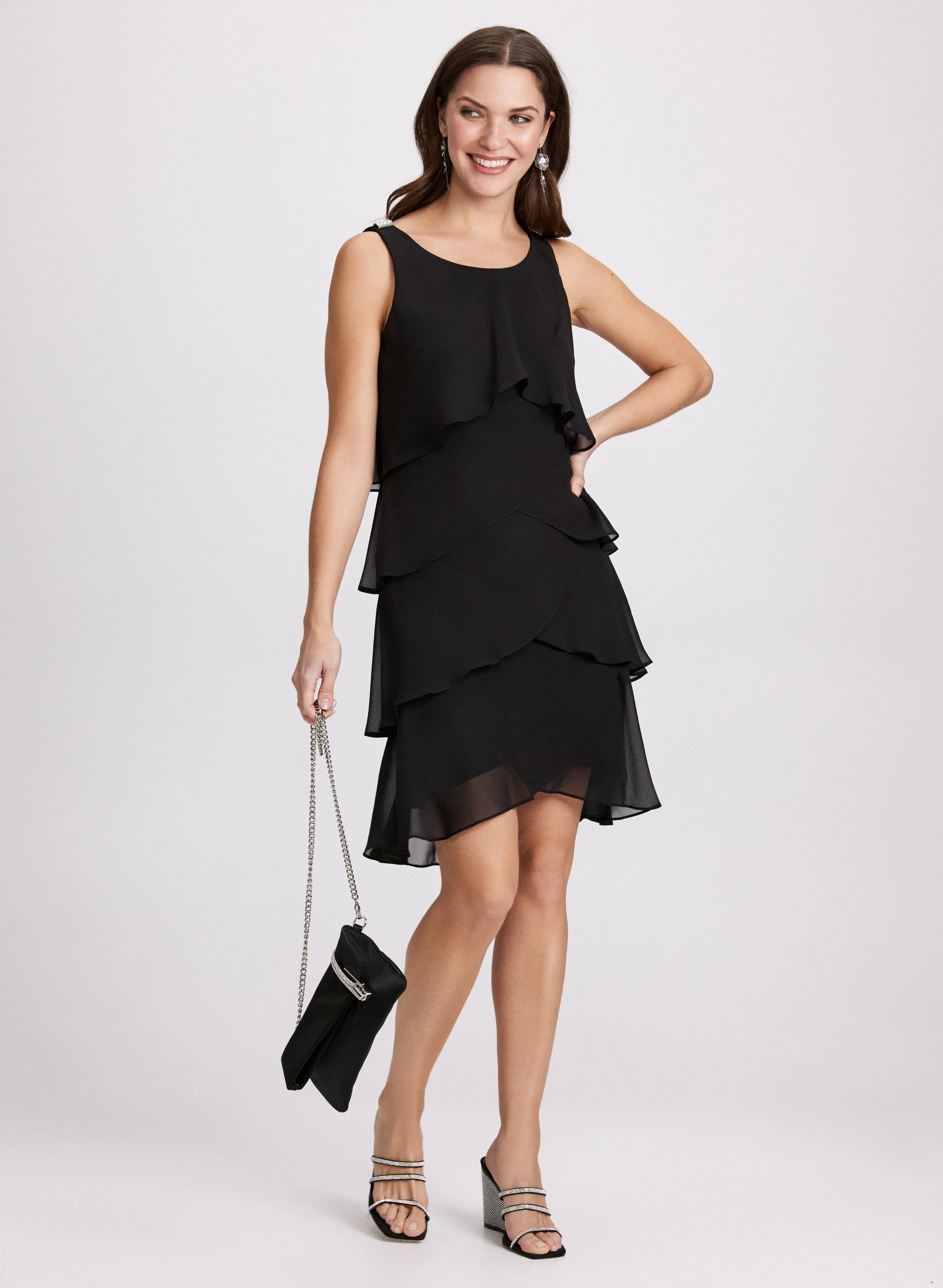 Tiered Chiffon Dress sold by Laura