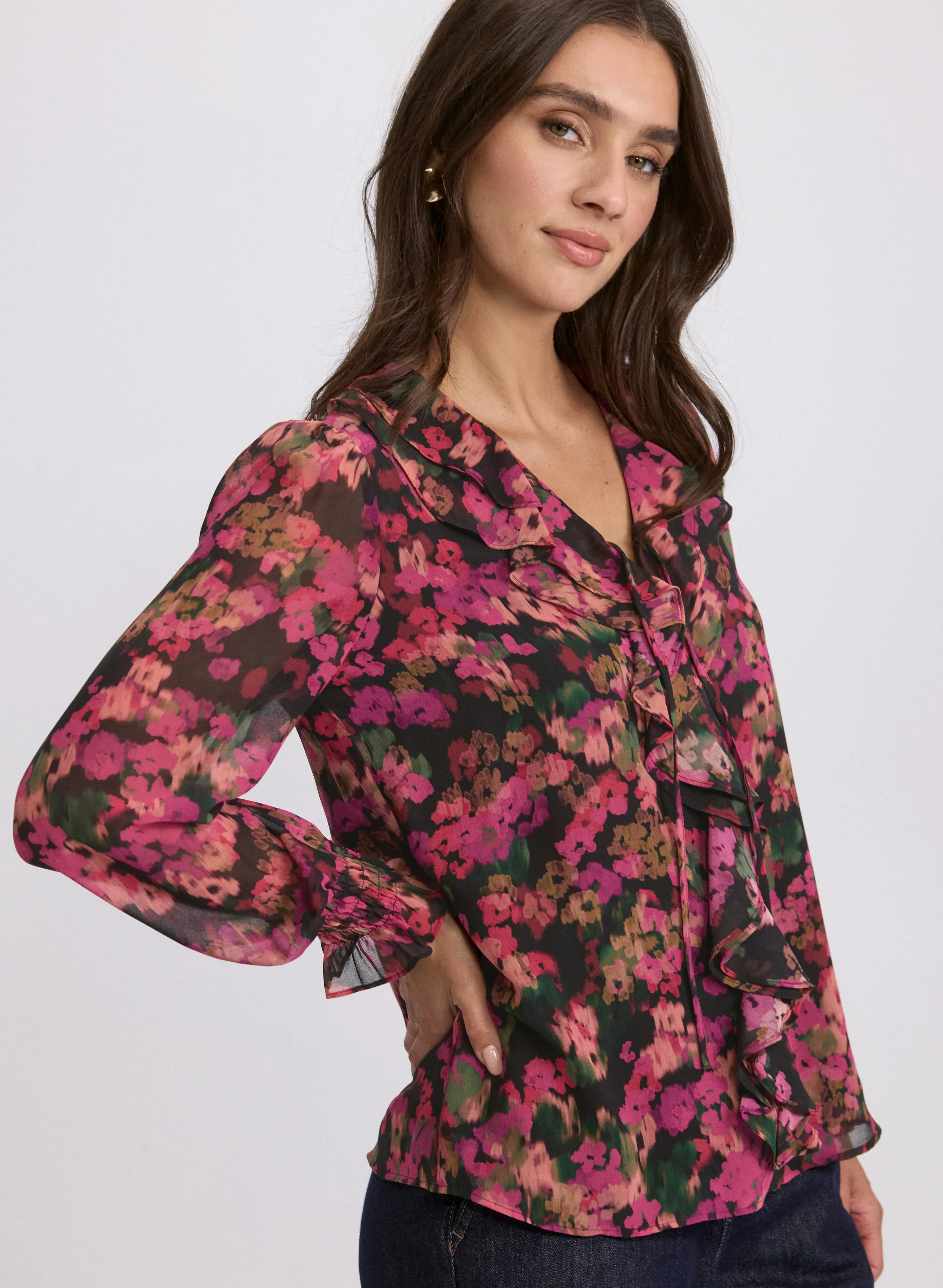 Floral Chiffon Blouse sold by Laura product image thumbnail 2