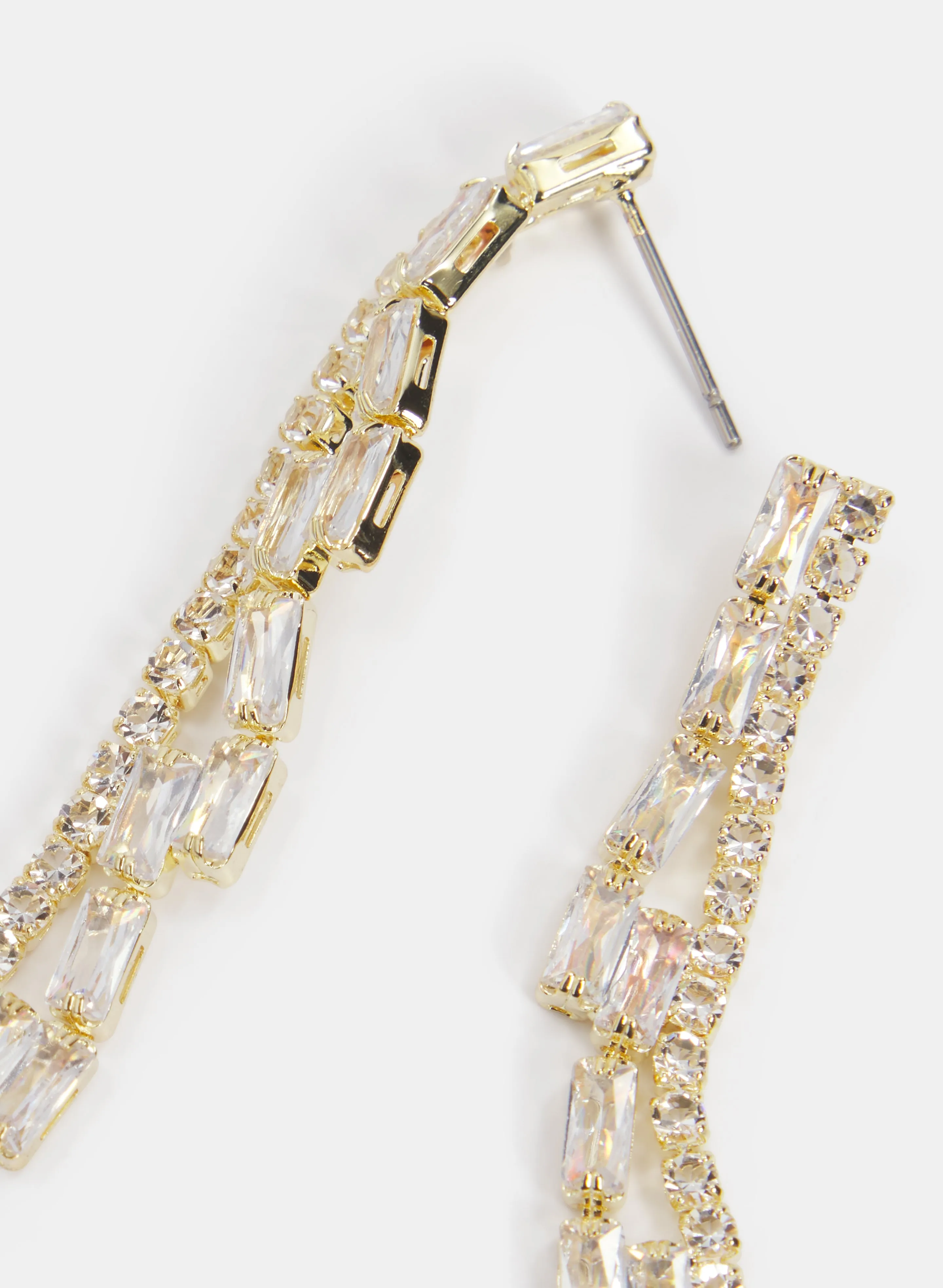 Cubic Zirconia Baguette Earrings sold by Laura product image thumbnail 2