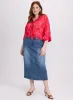 Denim Midi Skirt sold by Laura