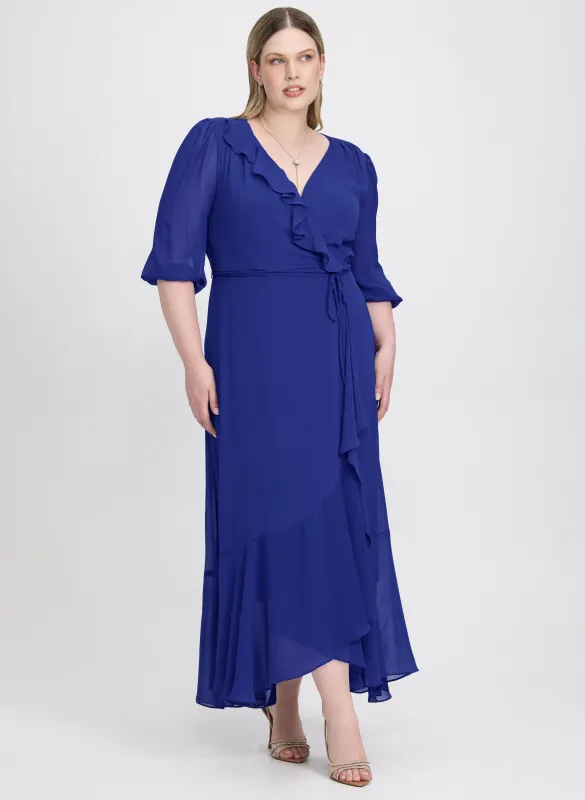Crossover Chiffon Dress sold by Laura