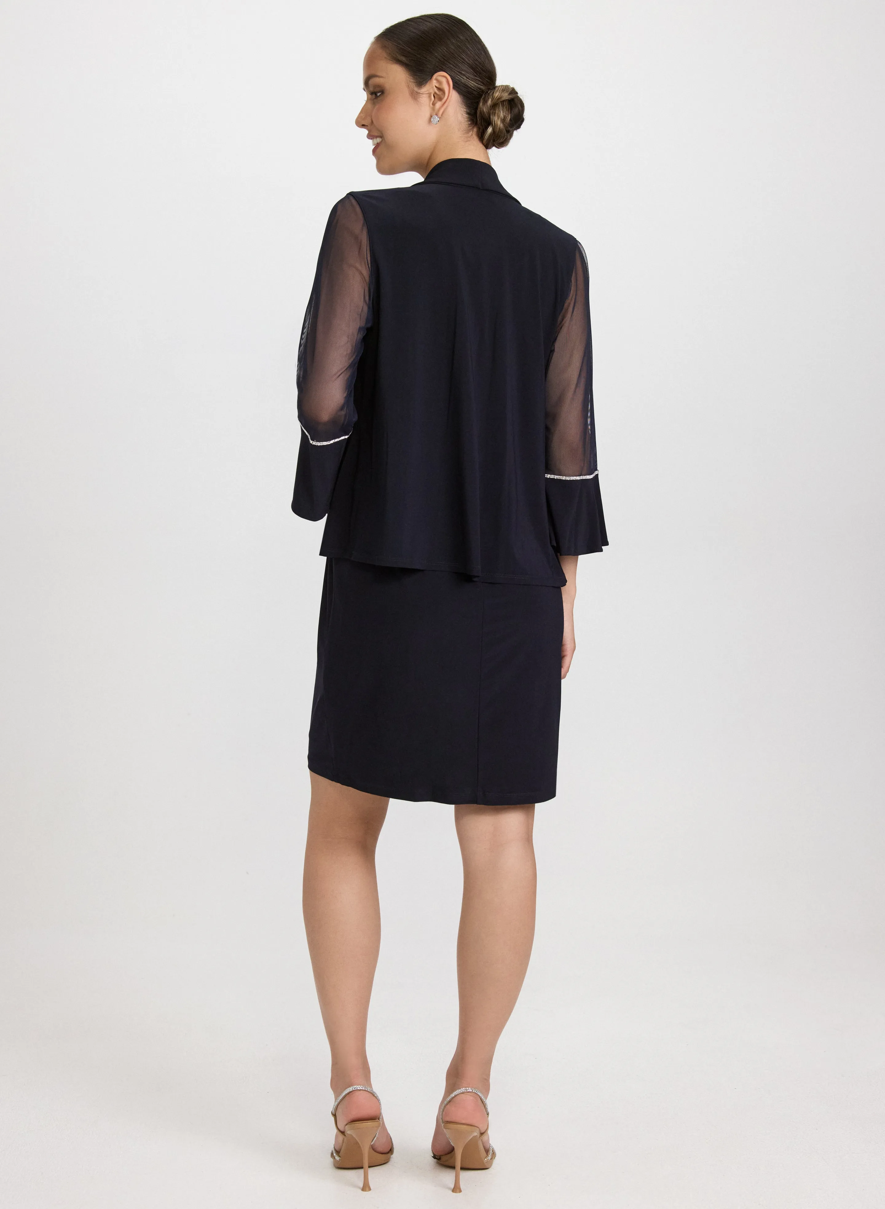 Rhinestone Embellished Jacket & Dress Set sold by Laura product image thumbnail 2