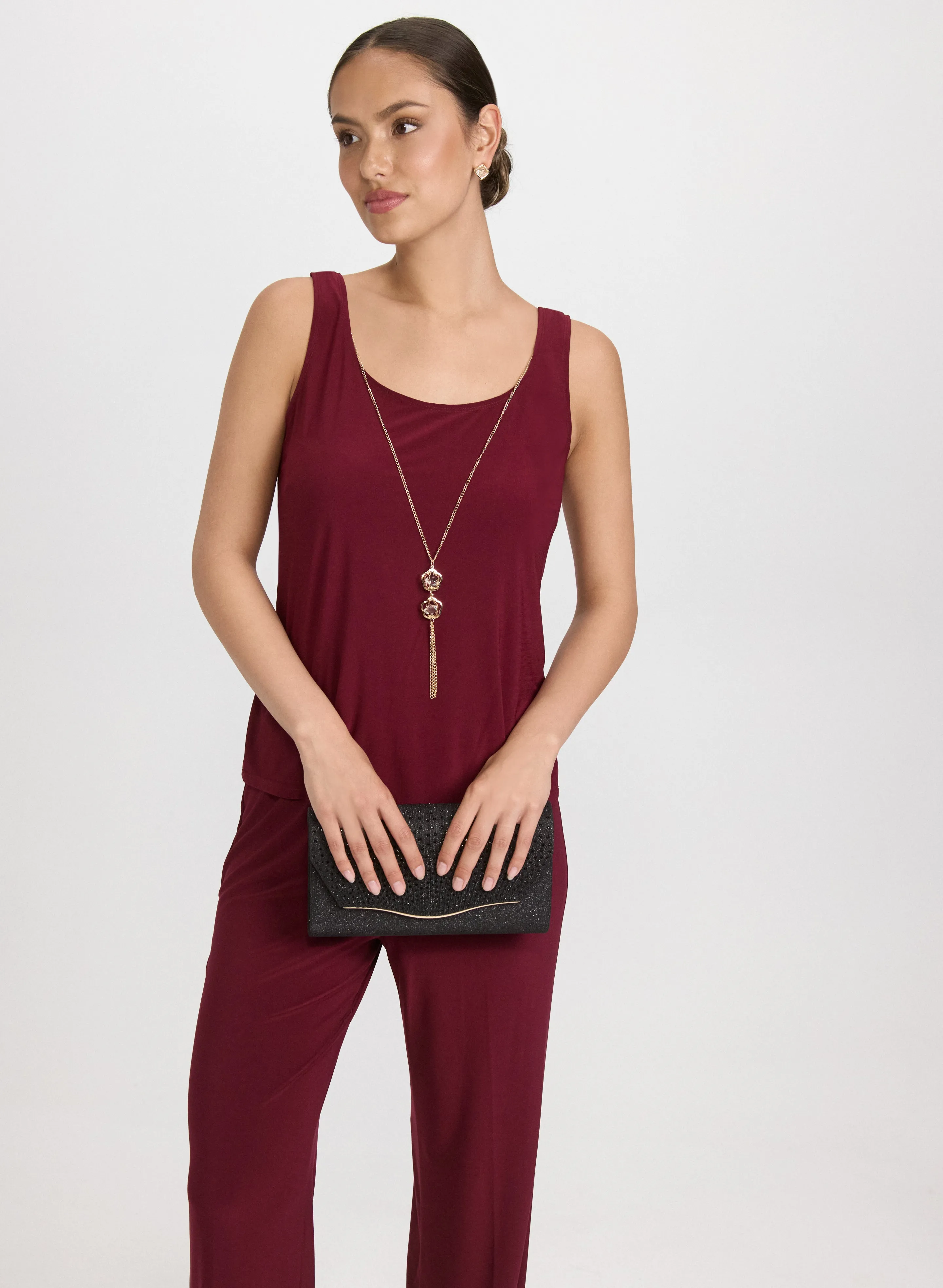 Floral Embroidered Jacket, Top & Pants Set sold by Laura product image thumbnail 3