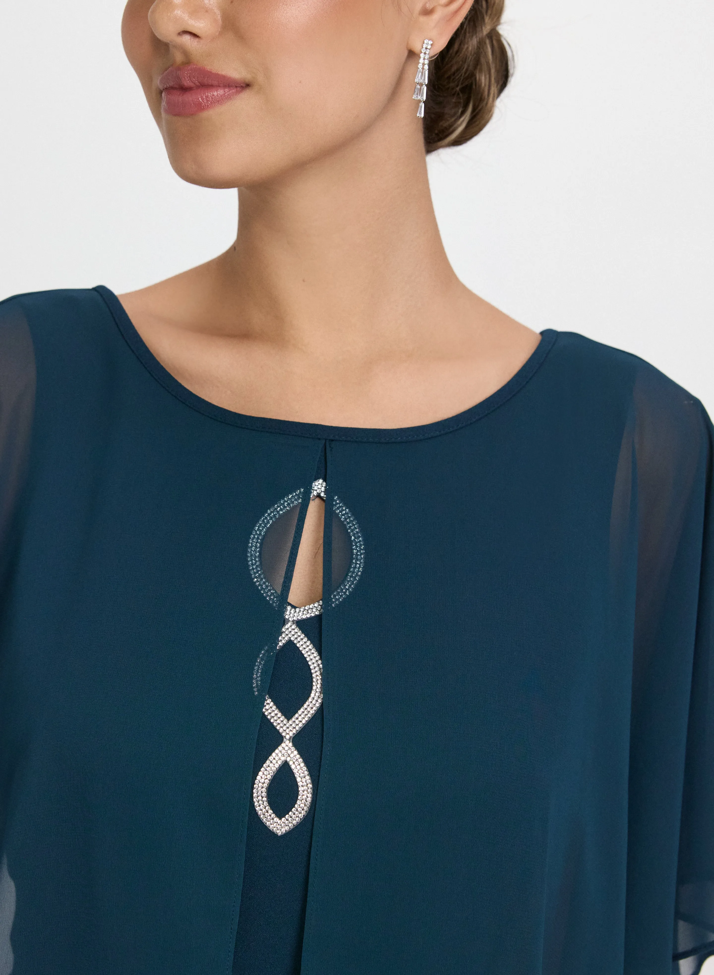 Capelet Overlay Dress sold by Laura product image thumbnail 5