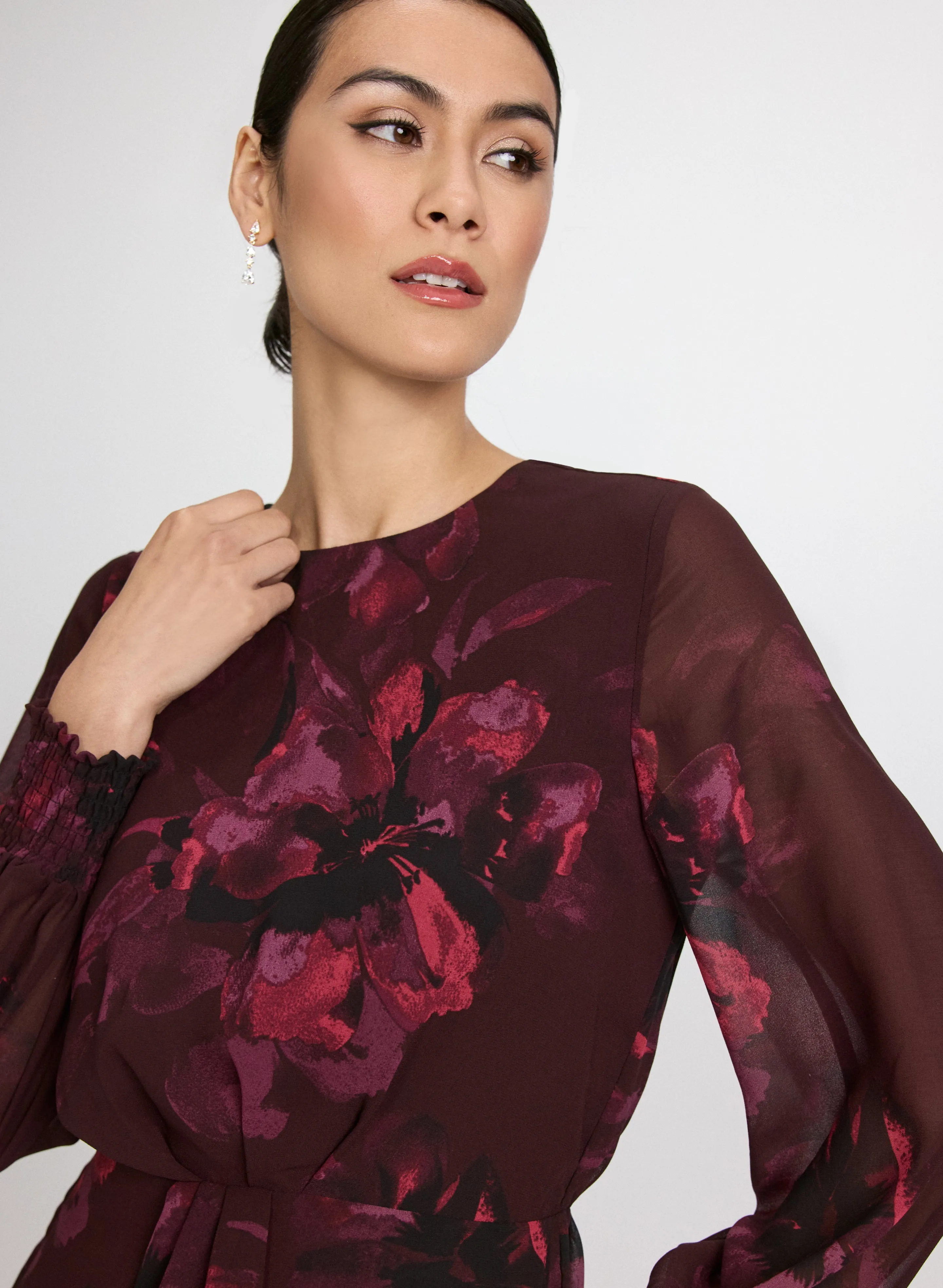 Floral Flounce Front Dress sold by Laura product image thumbnail 5