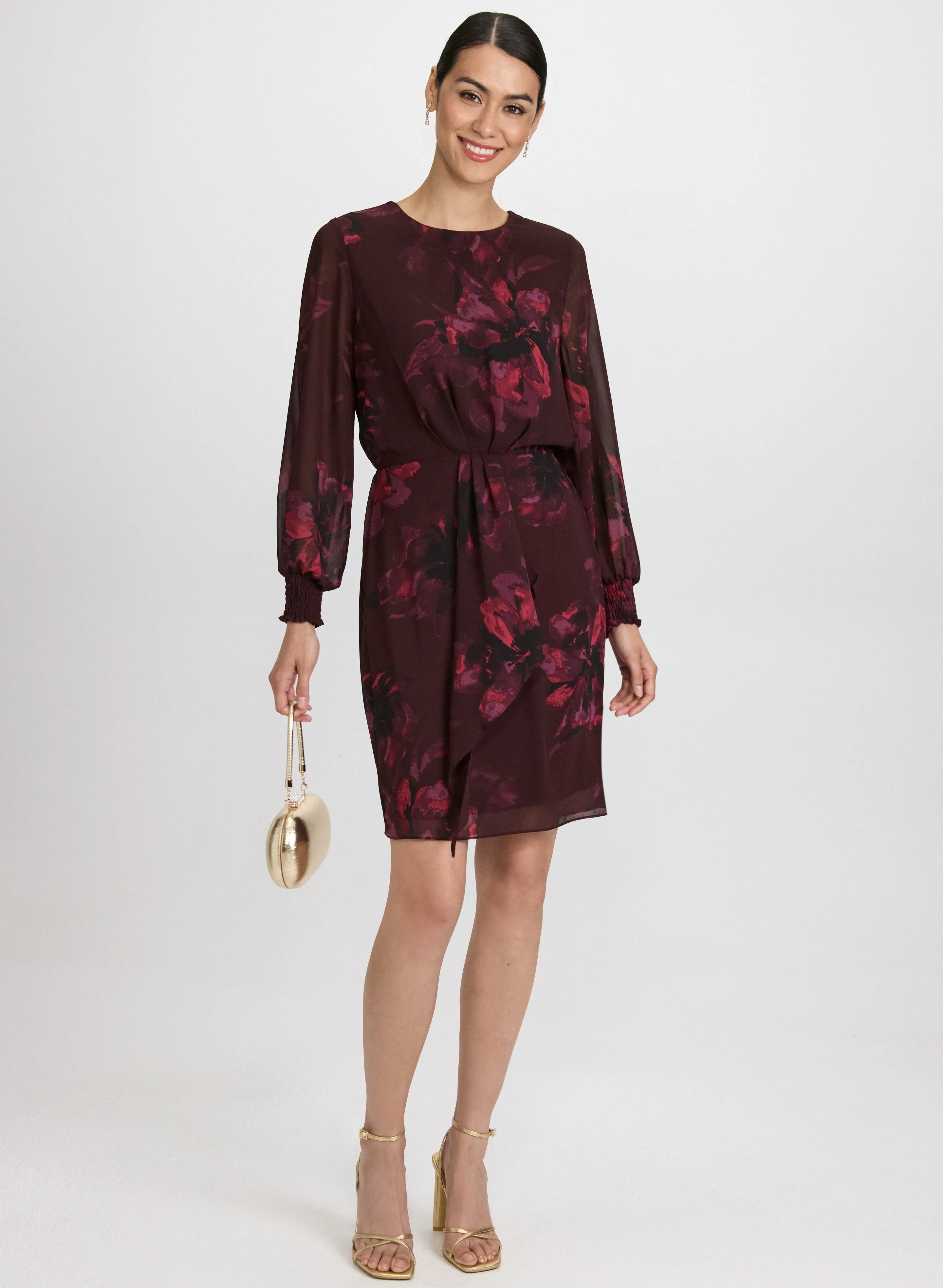 Floral Flounce Front Dress sold by Laura