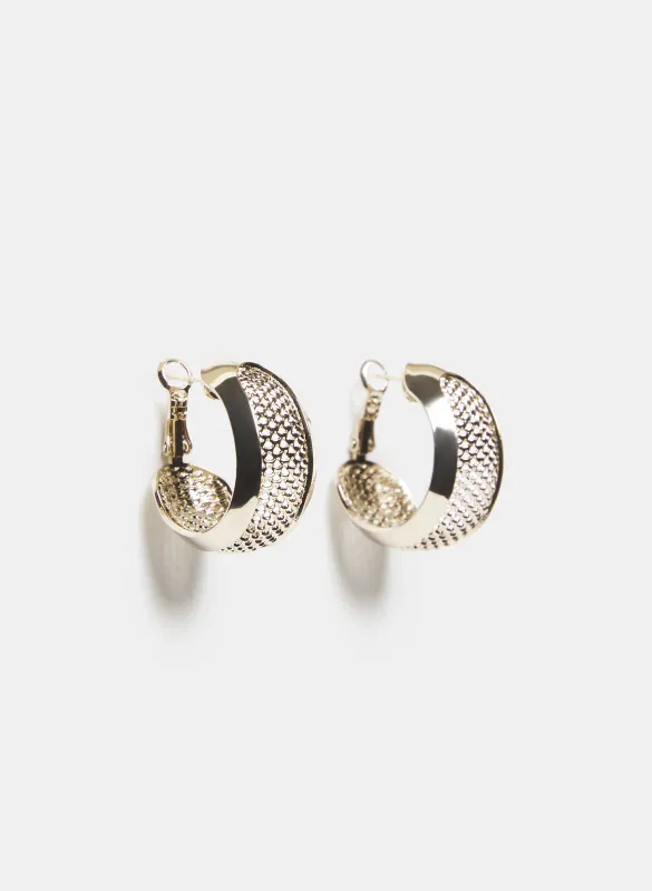 Perforated Hoop Earrings sold by Laura