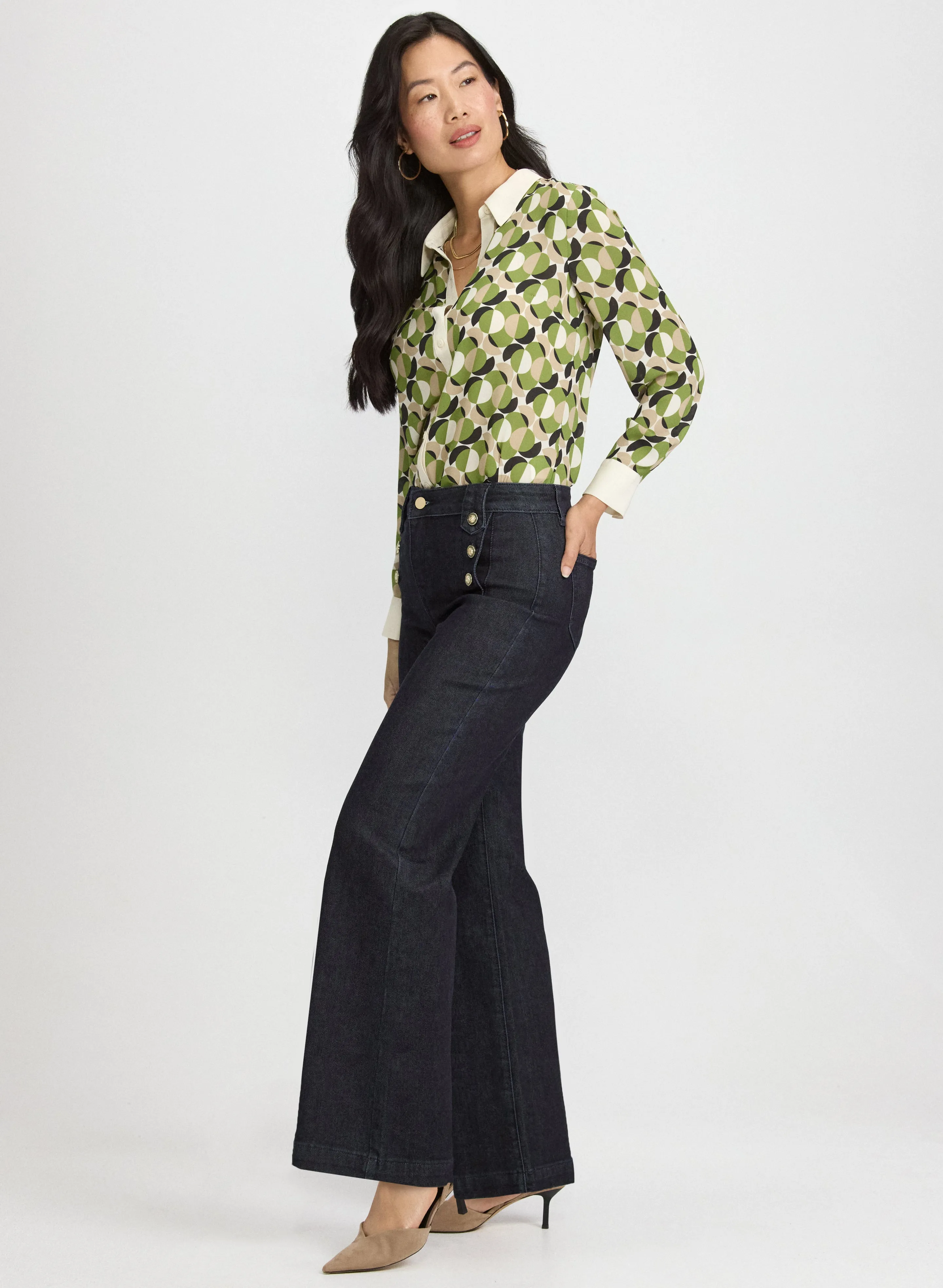 Wide-Leg Denim Pants sold by Laura product image thumbnail 2