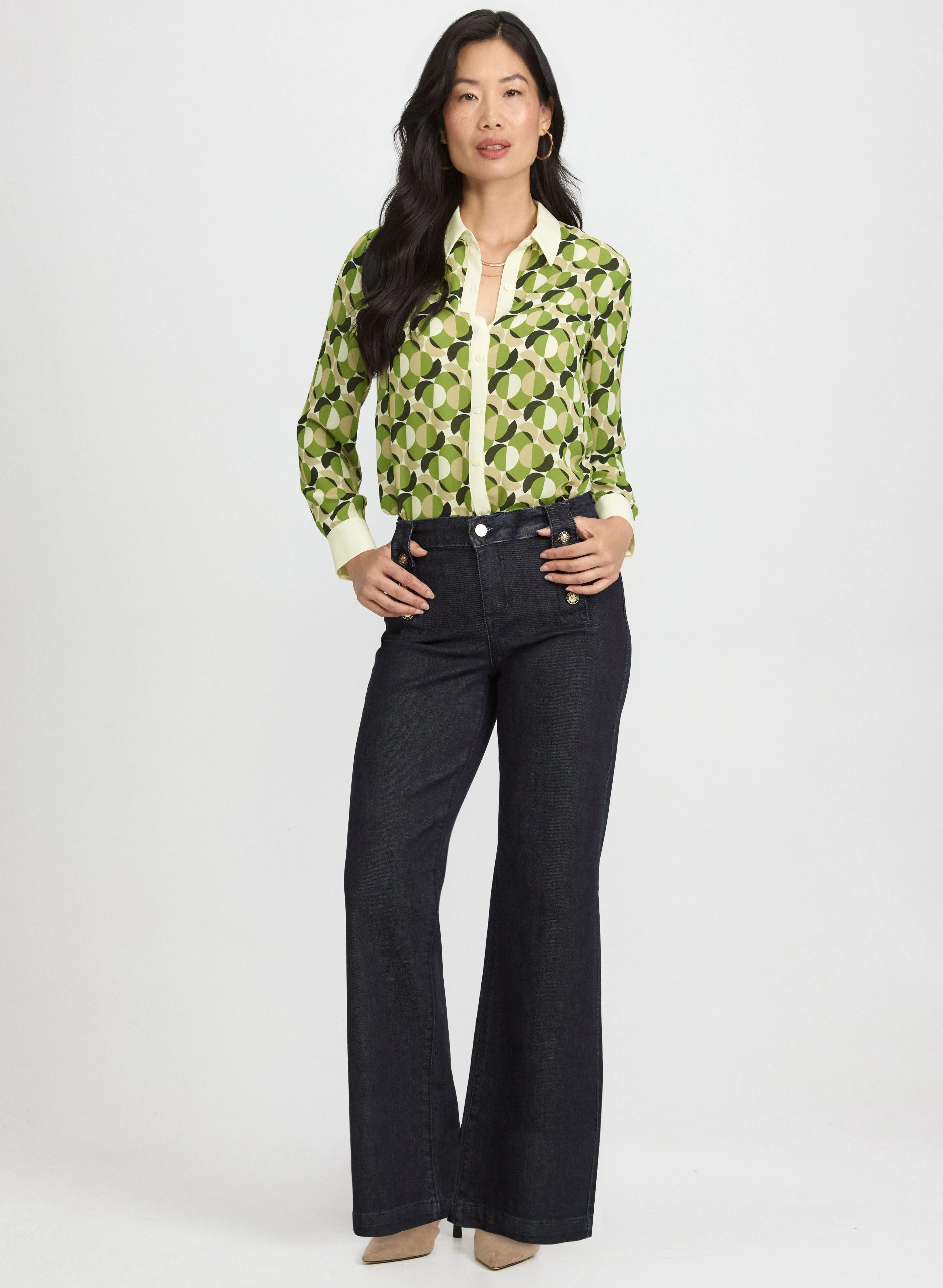 Wide-Leg Denim Pants sold by Laura product image thumbnail 4