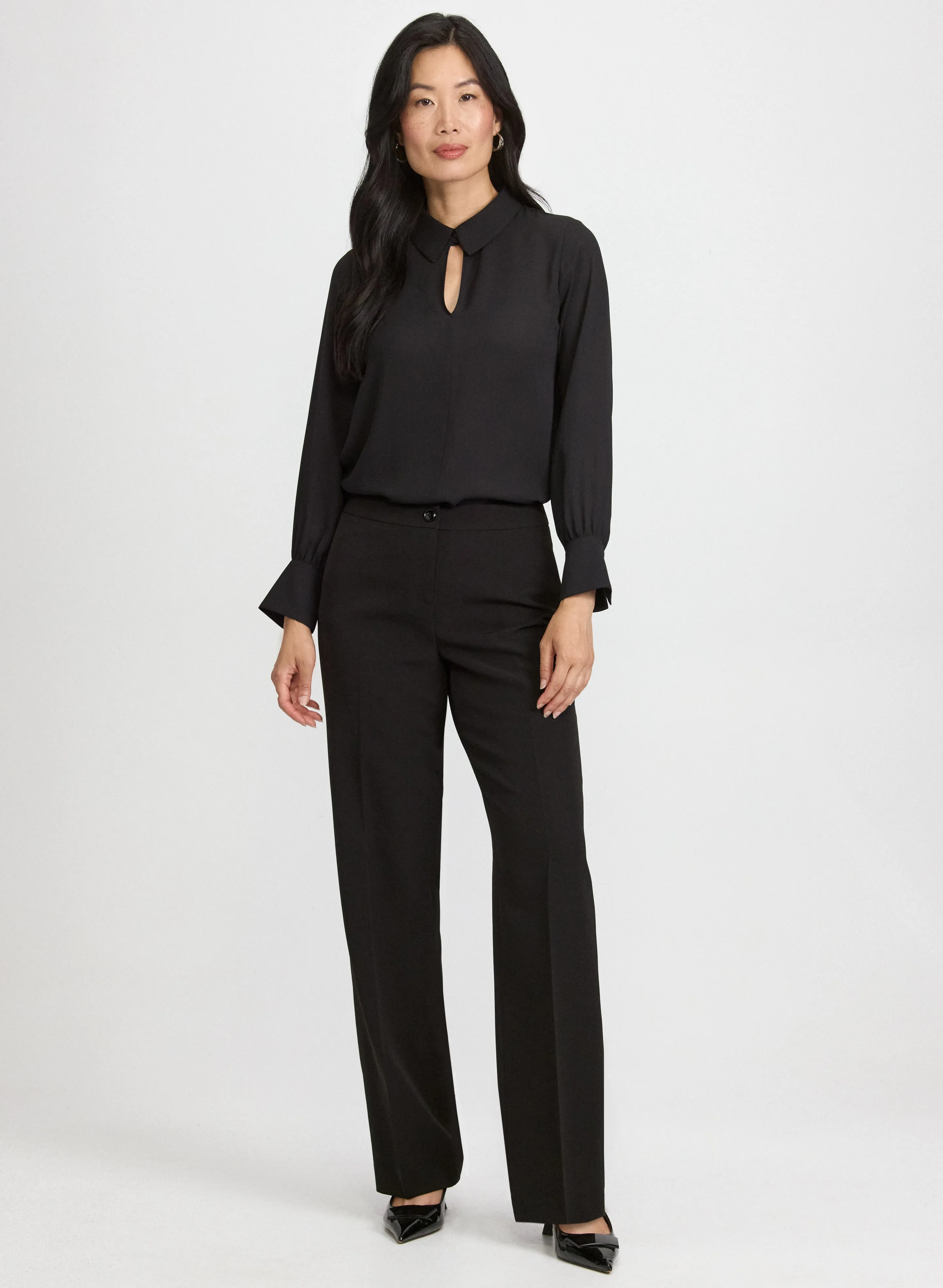 Crepe Keyhole Blouse sold by Laura product image thumbnail 4