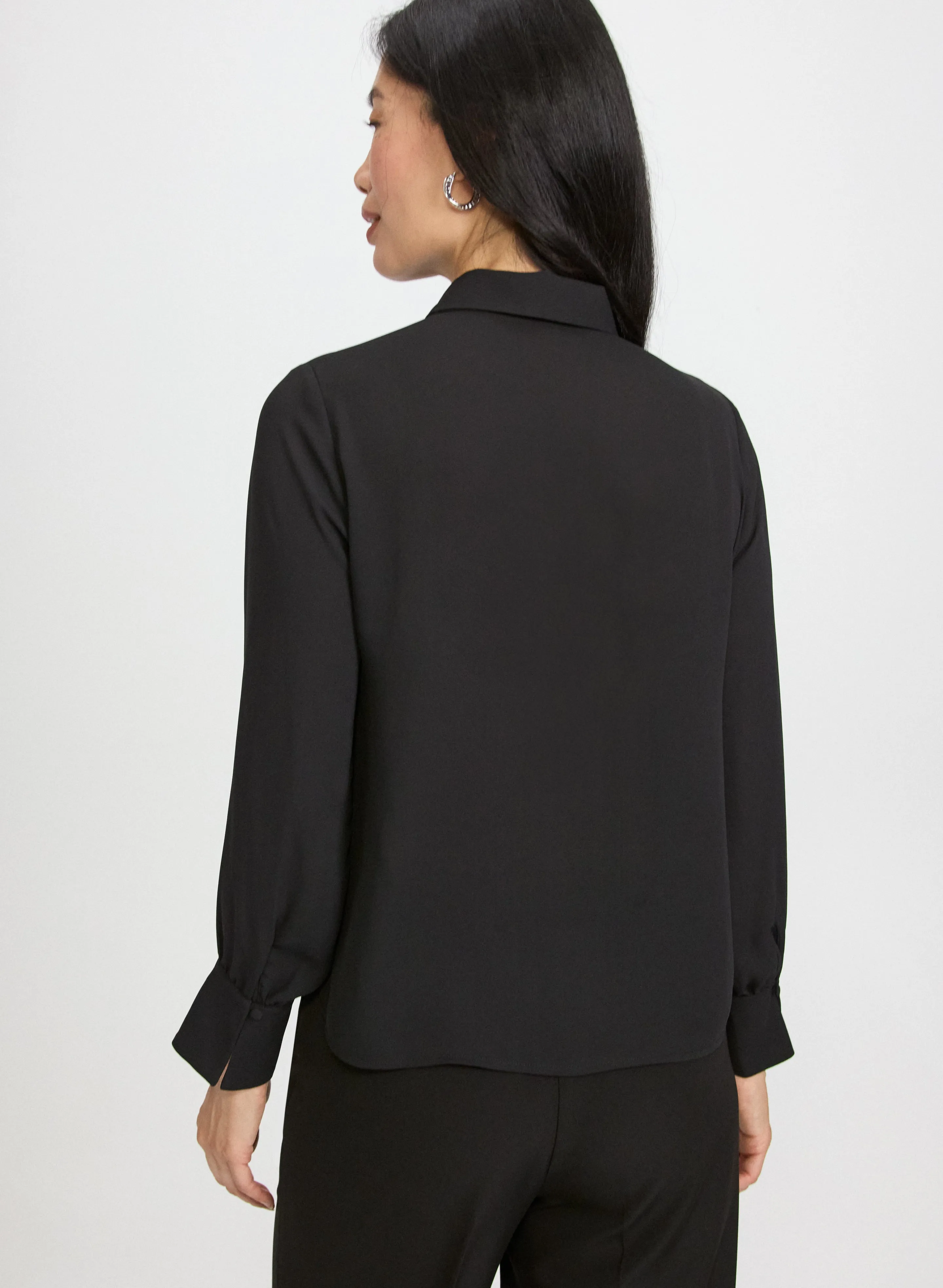 Crepe Keyhole Blouse sold by Laura product image thumbnail 3