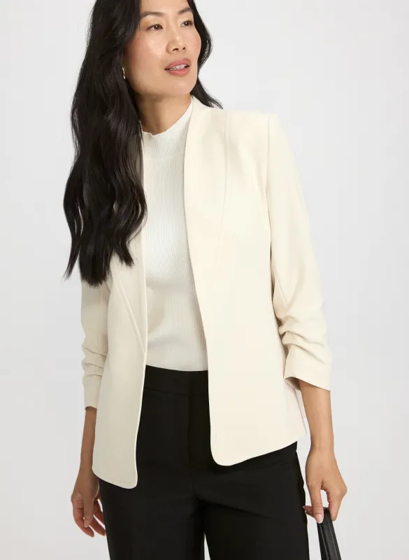 Twill 3/4 Sleeve Blazer sold by Laura