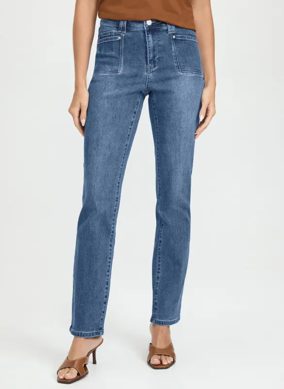 Straight-Leg Jeans sold by Laura