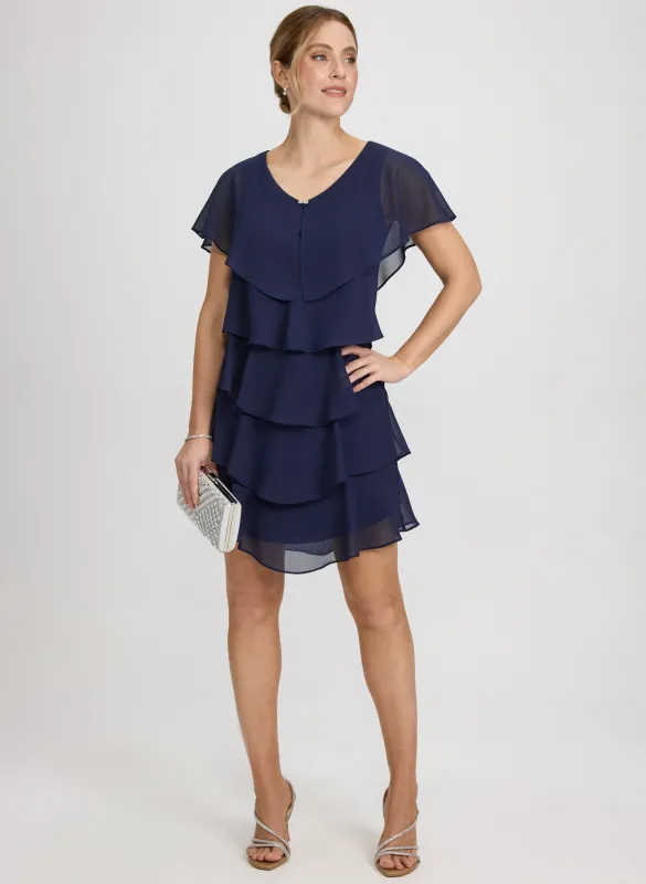 Tiered Chiffon Dress sold by Laura