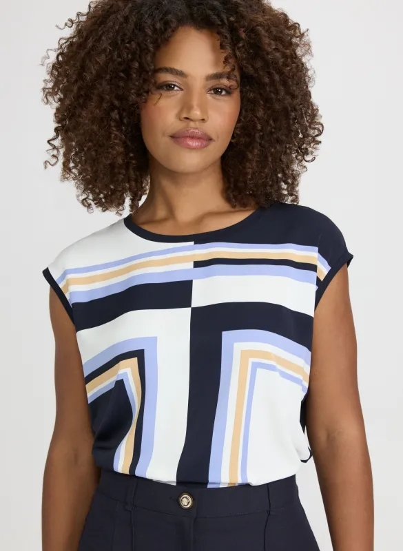 Geometric Print Top sold by Laura