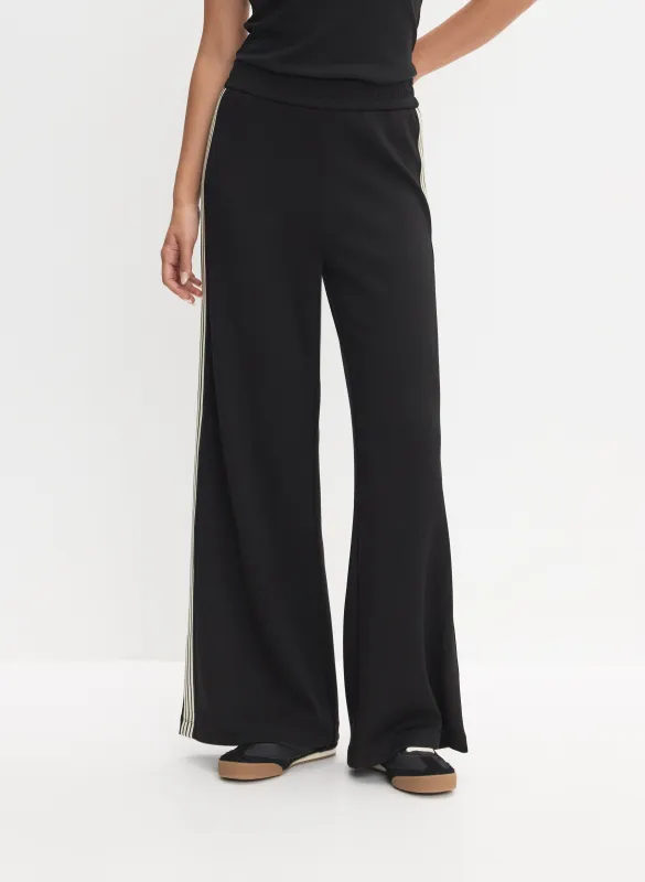 Contrast Striped Trim Pants sold by Laura