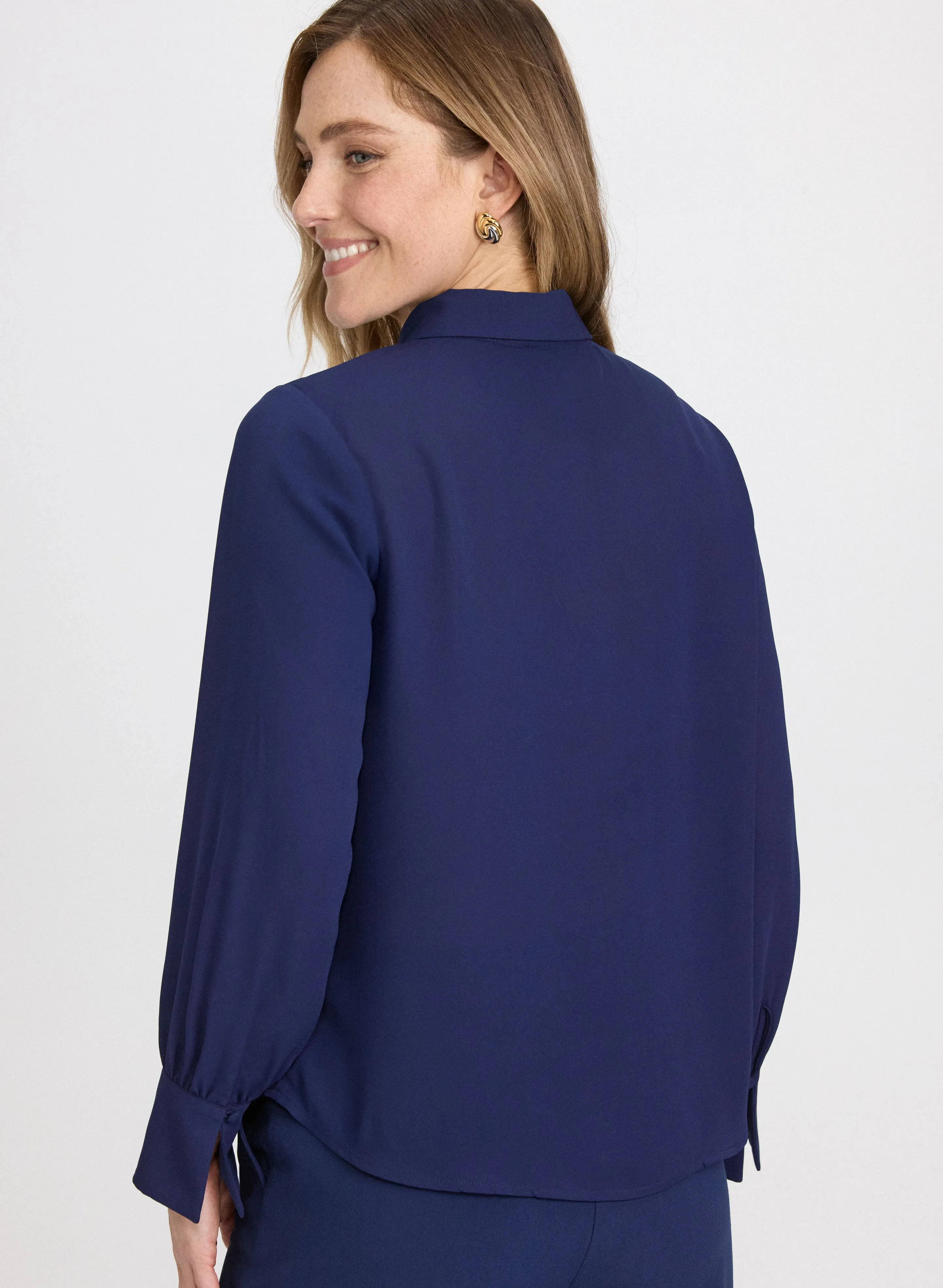 Crepe Keyhole Blouse sold by Laura product image thumbnail 4