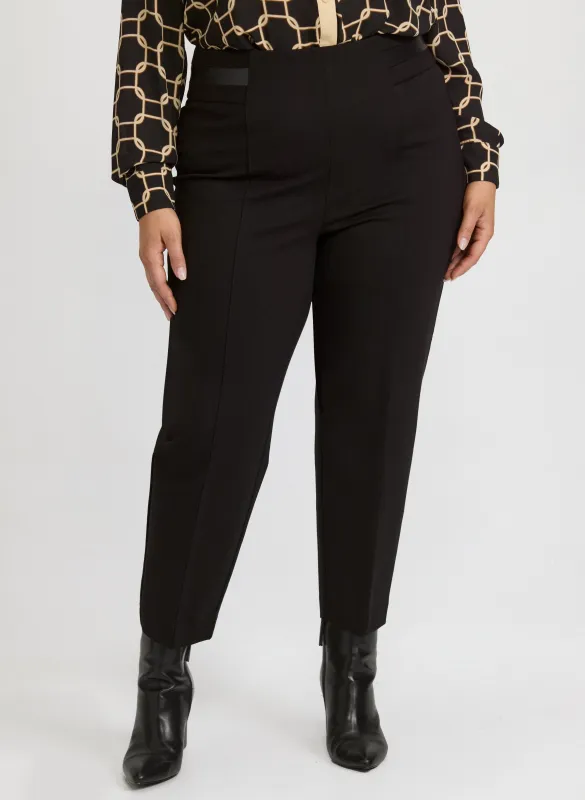 Sofia Pull-On Slim-Leg Pants sold by Laura