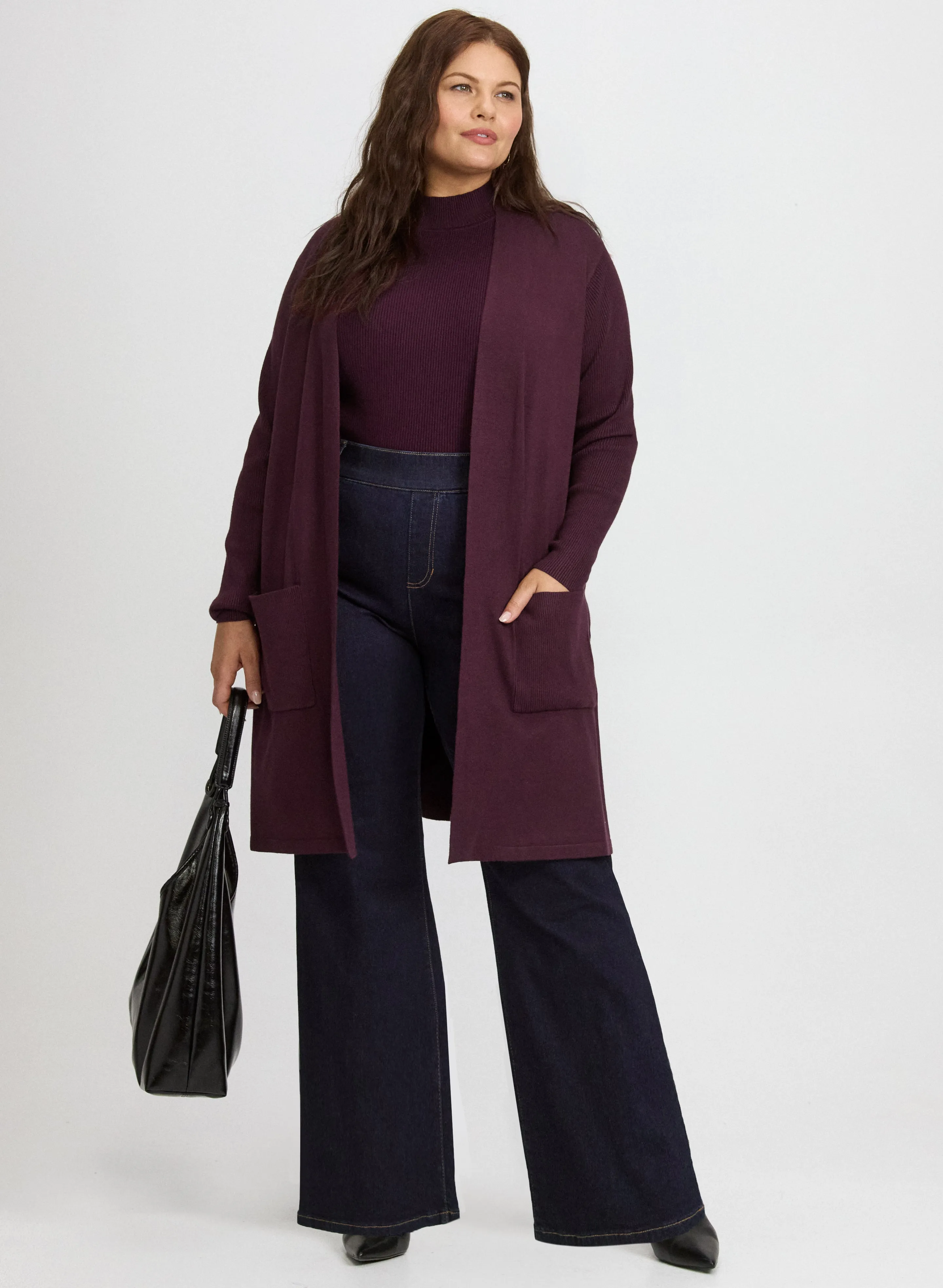 Knit Open-Front Cardigan sold by Laura product image thumbnail 4