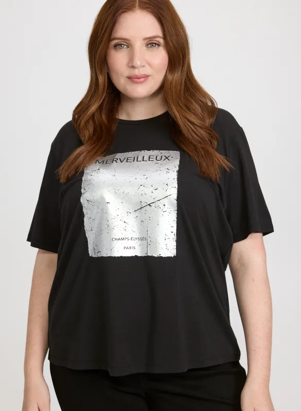 Foil Logo T-Shirt sold by Laura