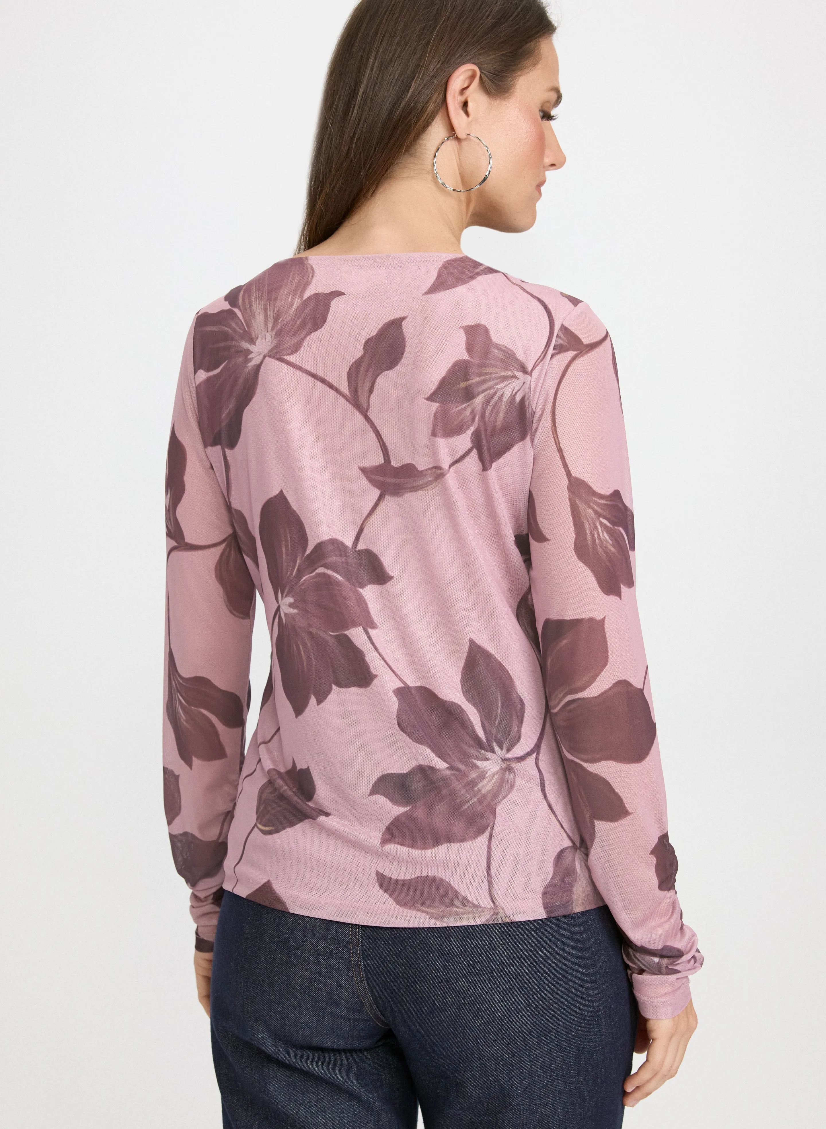 Mesh Floral Top sold by Laura product image thumbnail 4