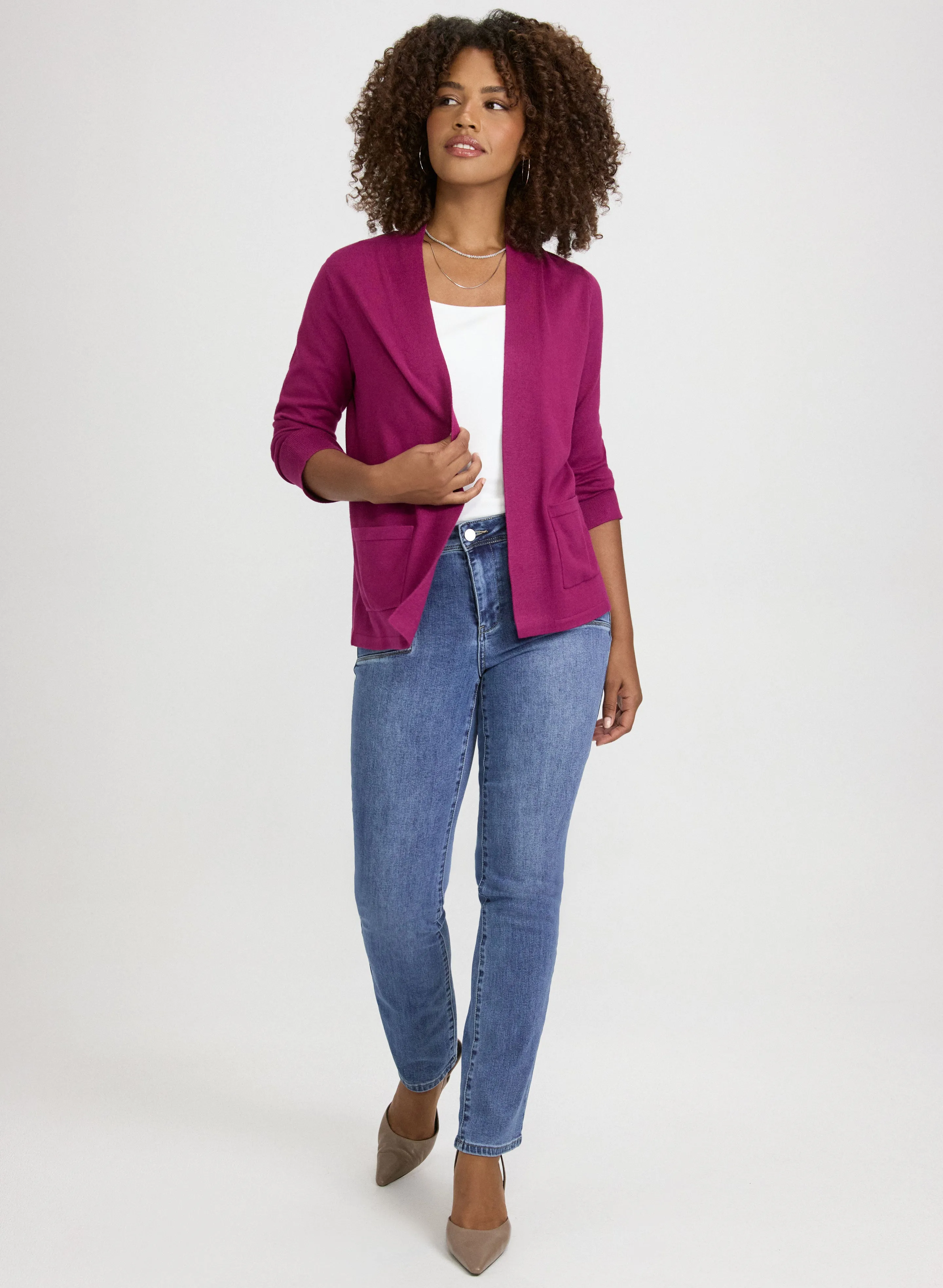 Short Open Front Cardigan sold by Laura product image thumbnail 3