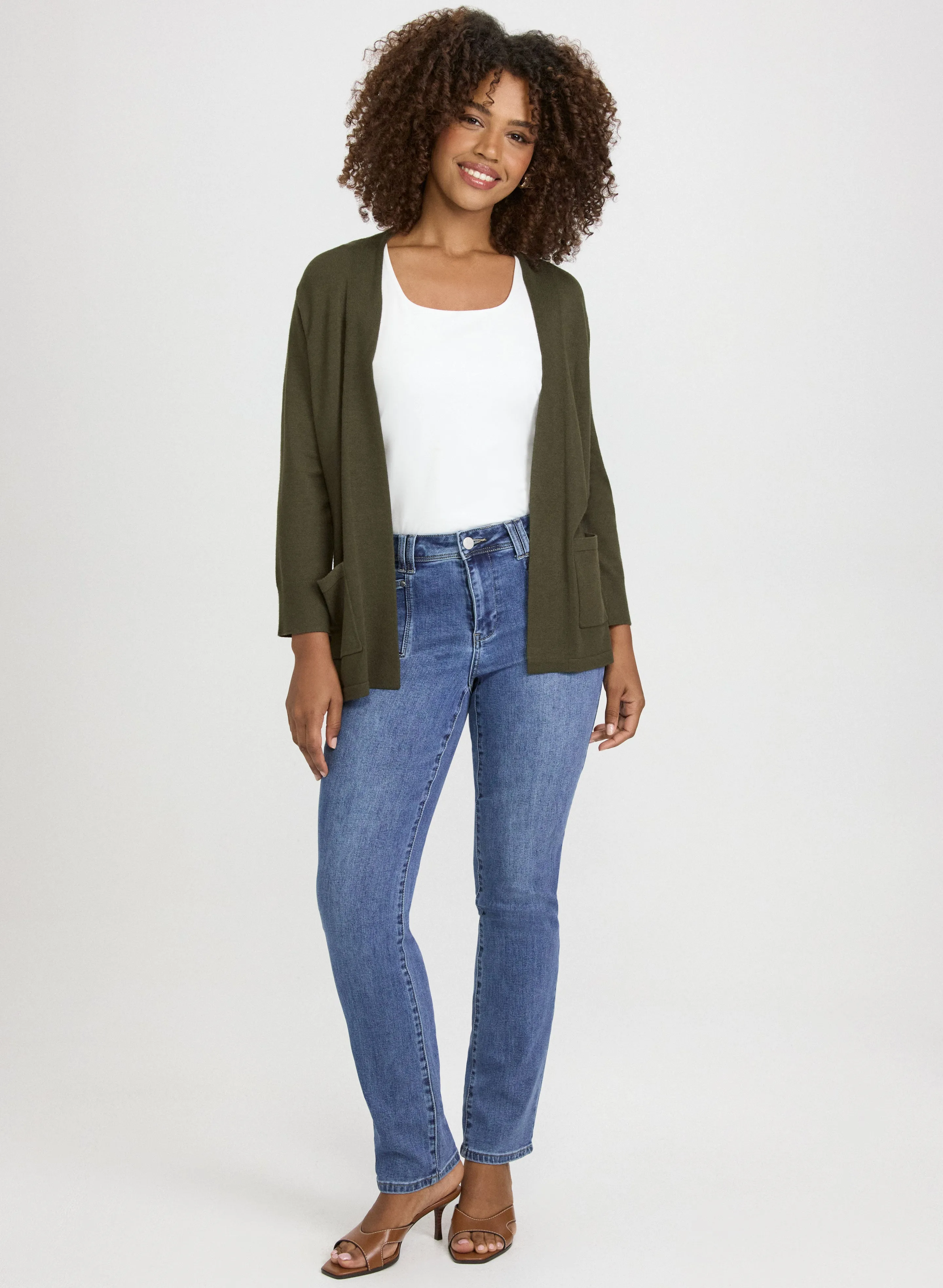 Short Open Front Cardigan sold by Laura product image thumbnail 3