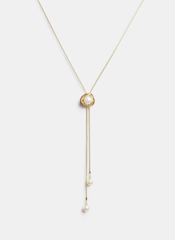 Y-Shape Pearl Necklace sold by Laura