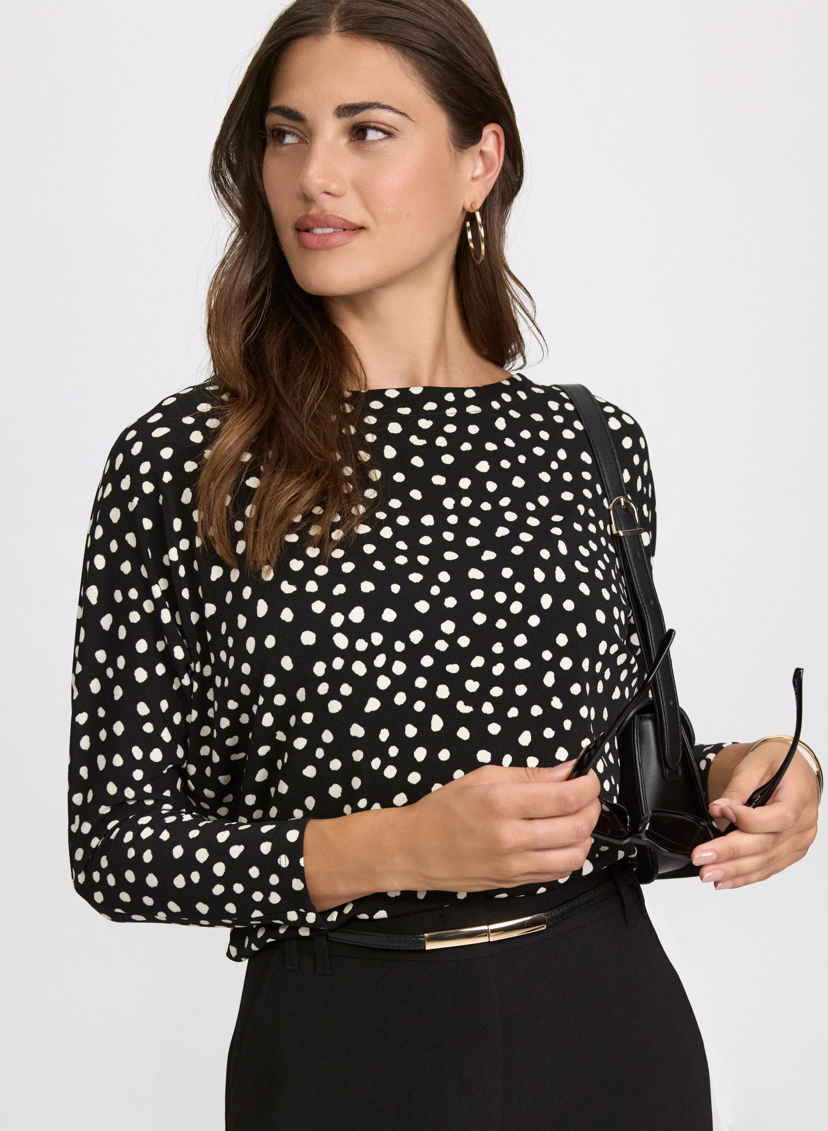 Dot Print Top sold by Laura