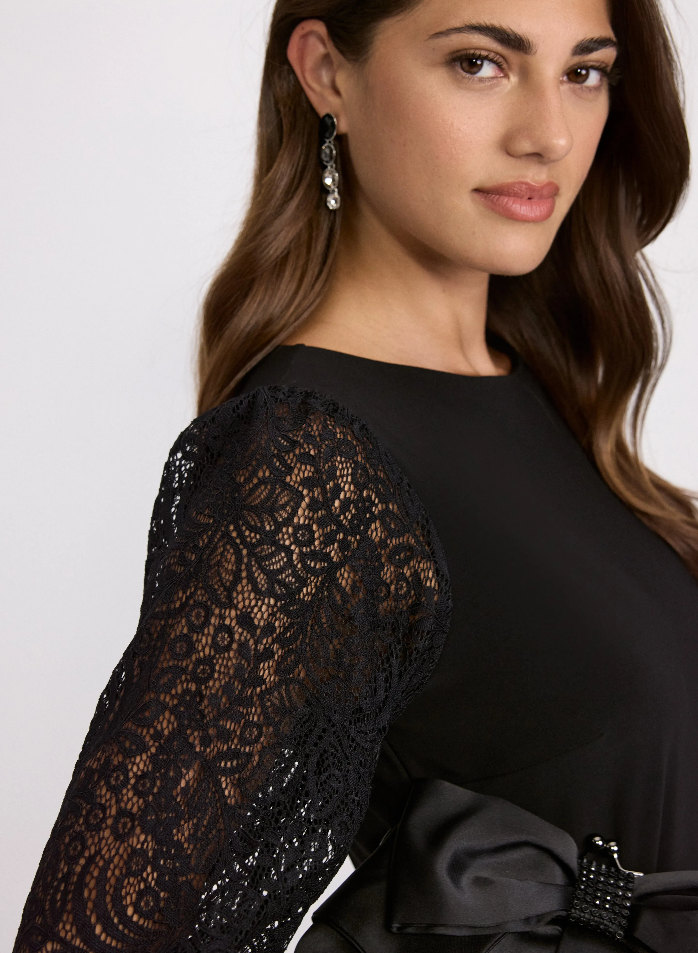 Lace Sleeve Dress sold by Laura product image thumbnail 5
