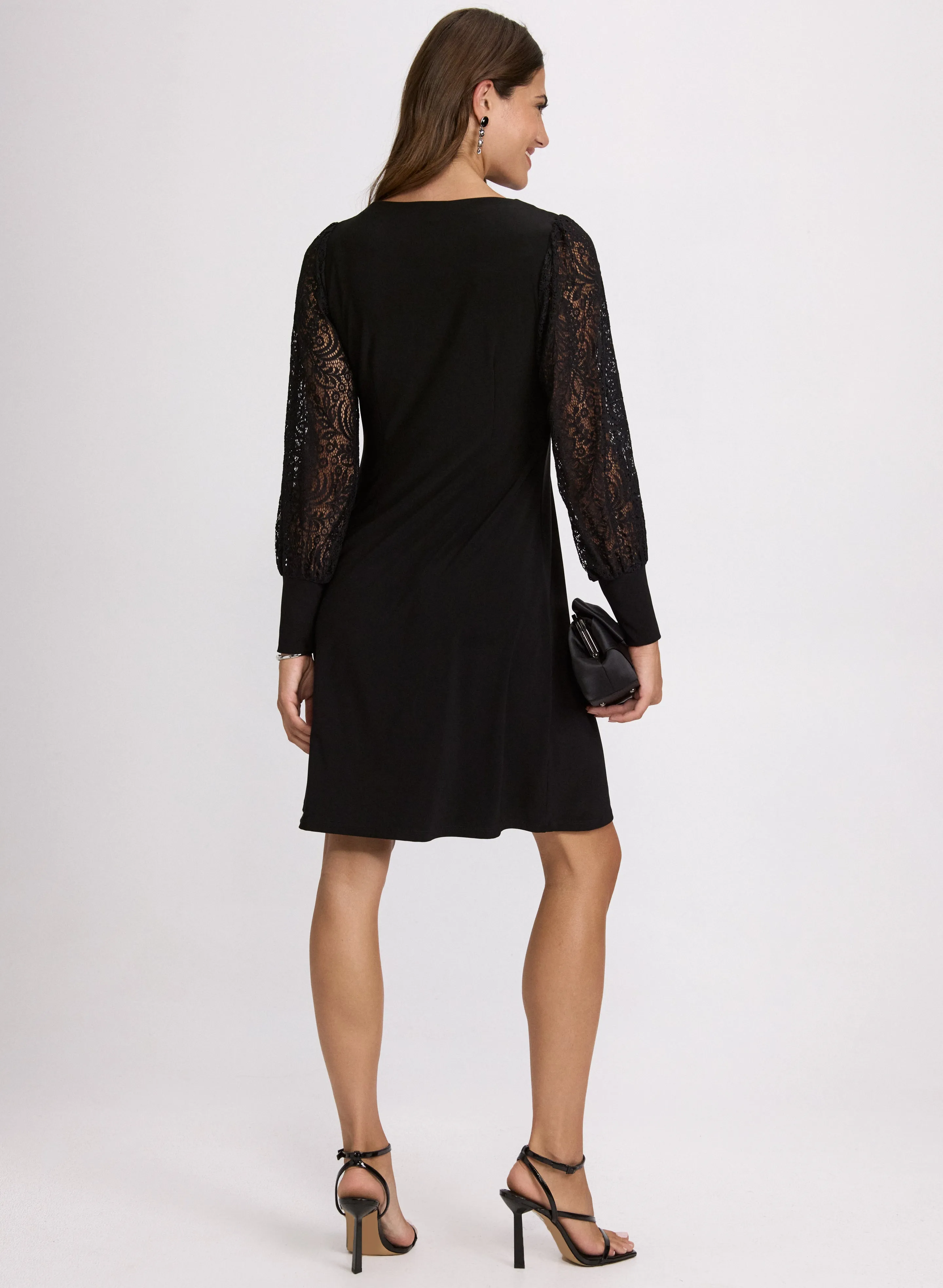 Lace Sleeve Dress sold by Laura product image thumbnail 3