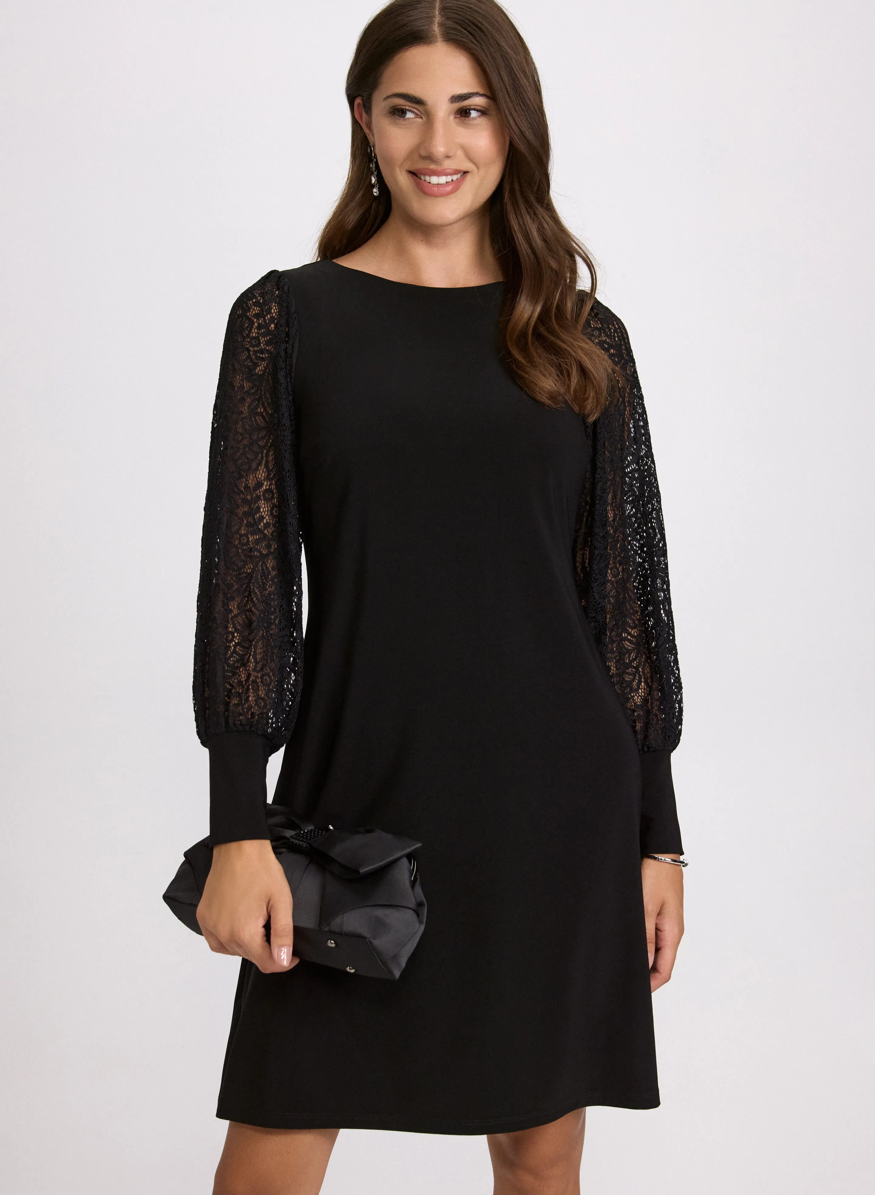 Lace Sleeve Dress sold by Laura product image thumbnail 4