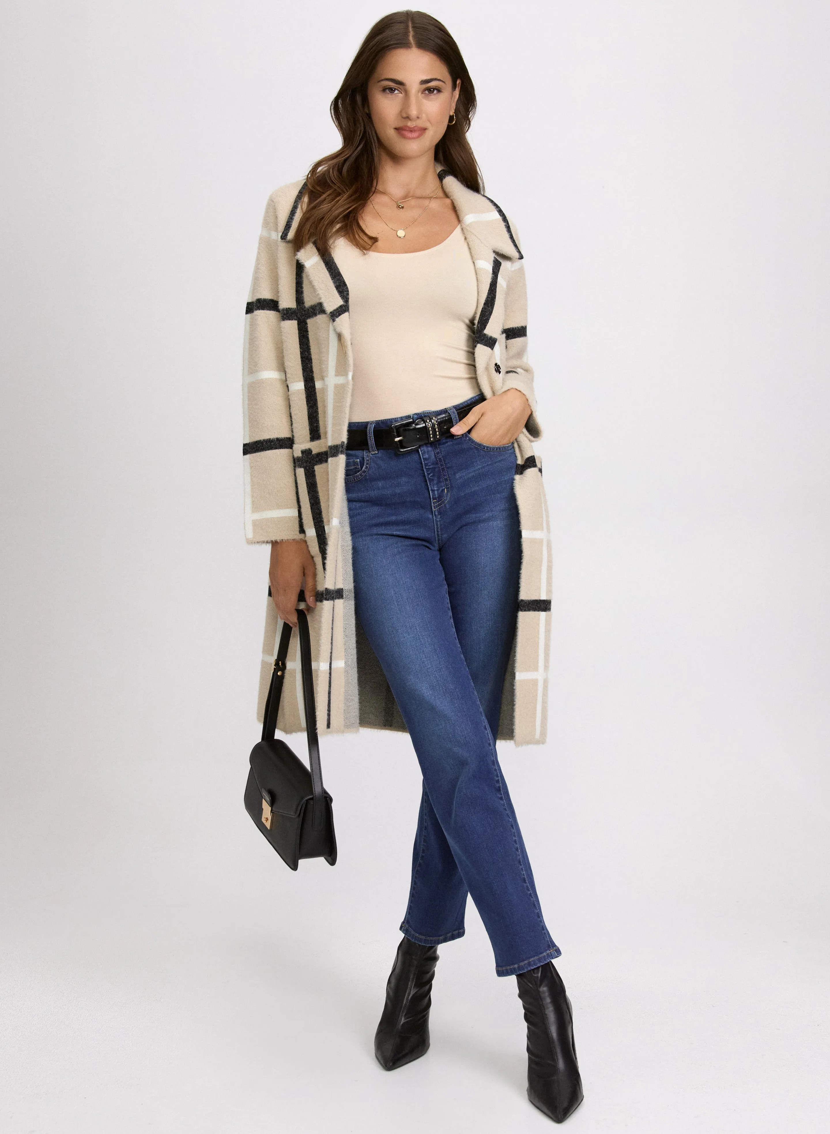 Plaid Knit Cardigan sold by Laura product image thumbnail 4