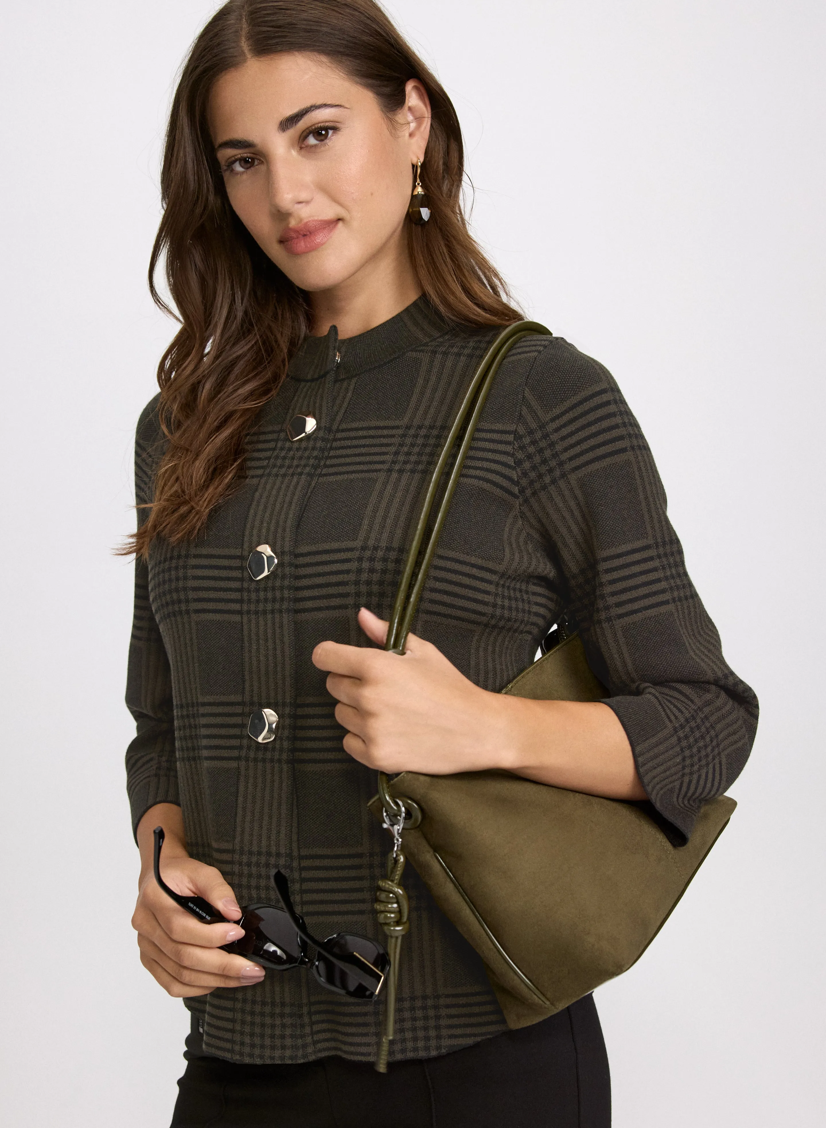 Printed Jacquard Knit Cardigan sold by Laura