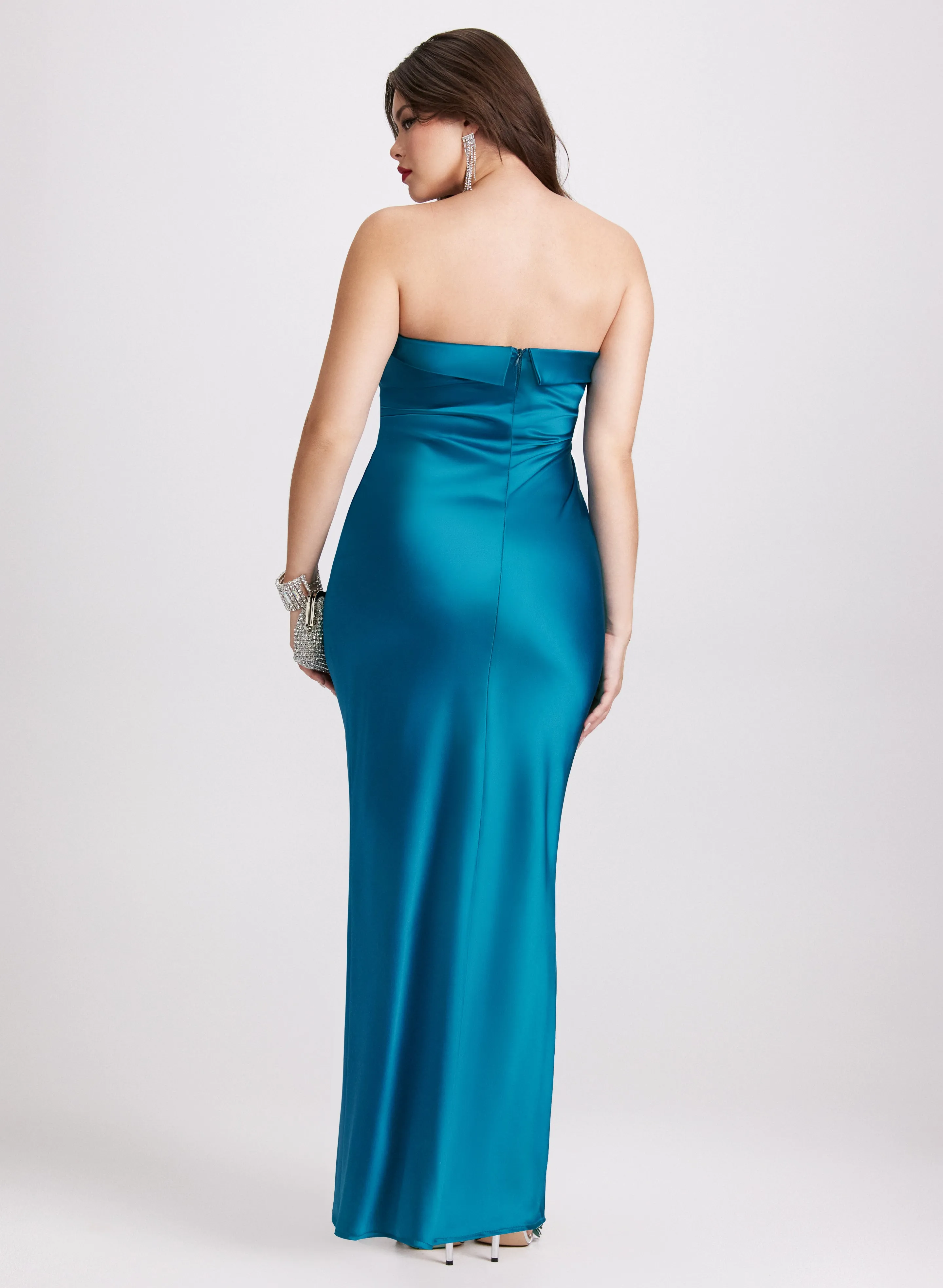 Strapless Satin Dress sold by Laura product image thumbnail 3