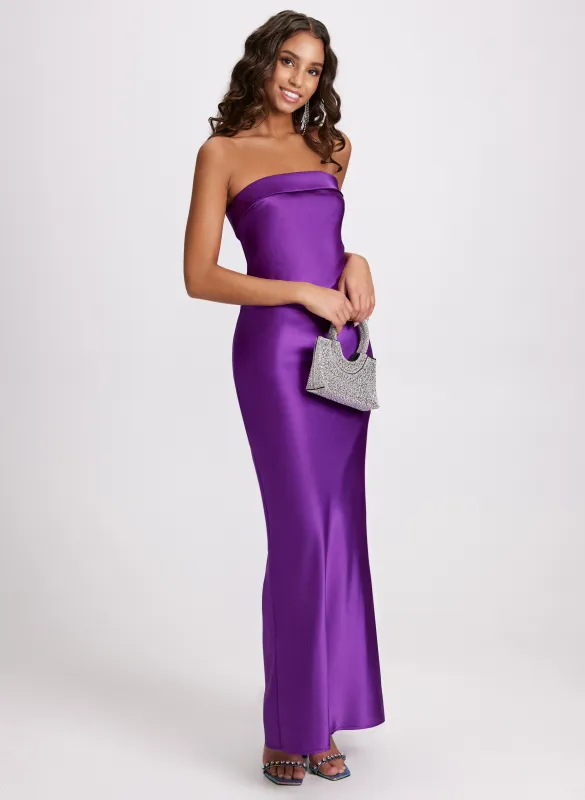 Strapless Satin Dress sold by Laura