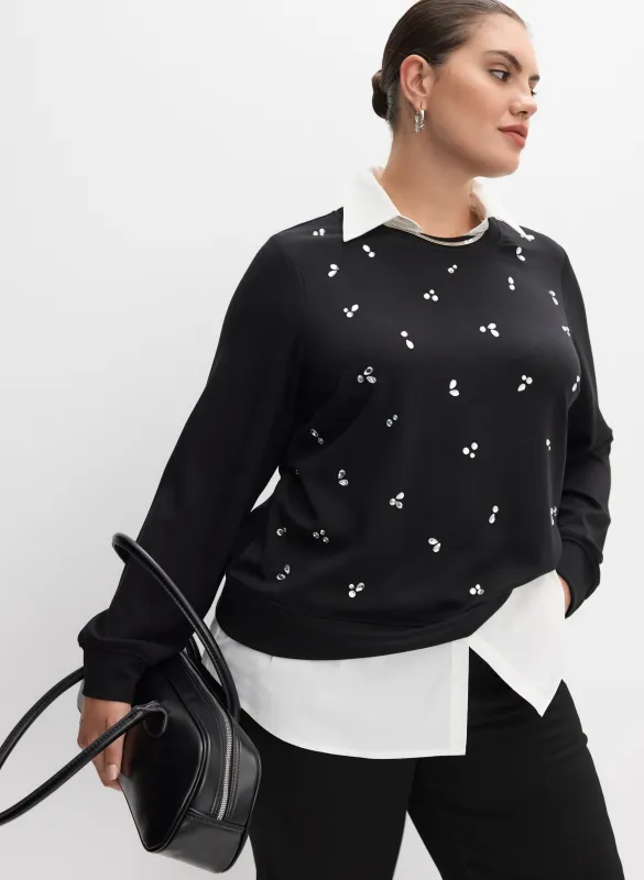 Melanie Lyne - Layered Knit & Top sold by Laura