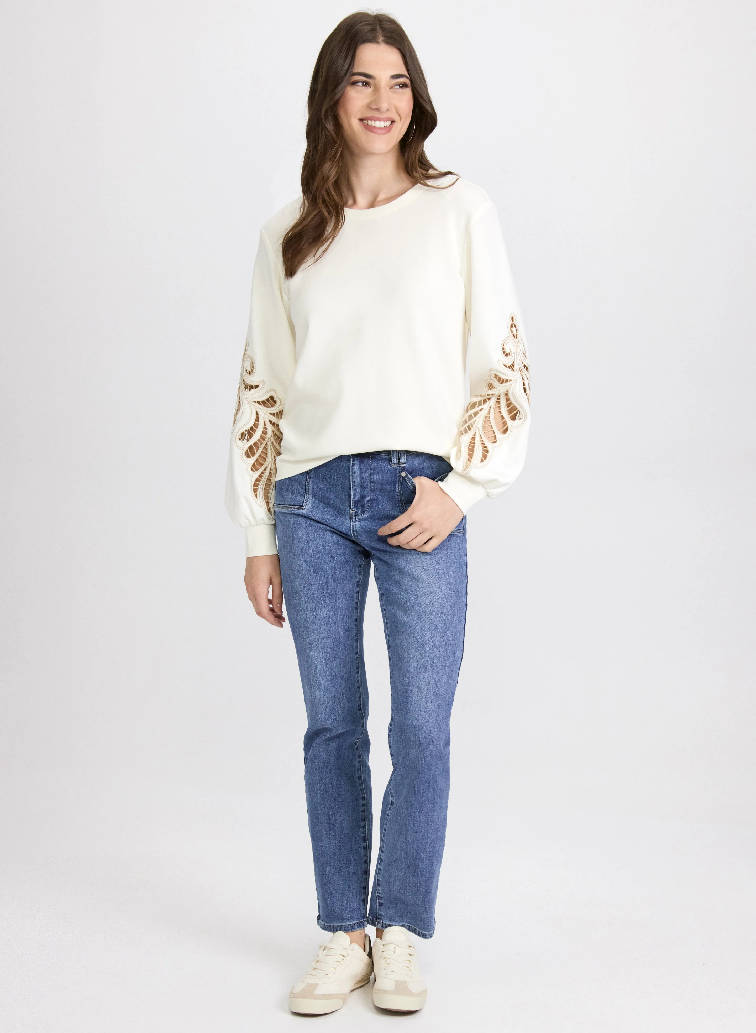 Embroidered Sleeve Top sold by Laura product image thumbnail 4
