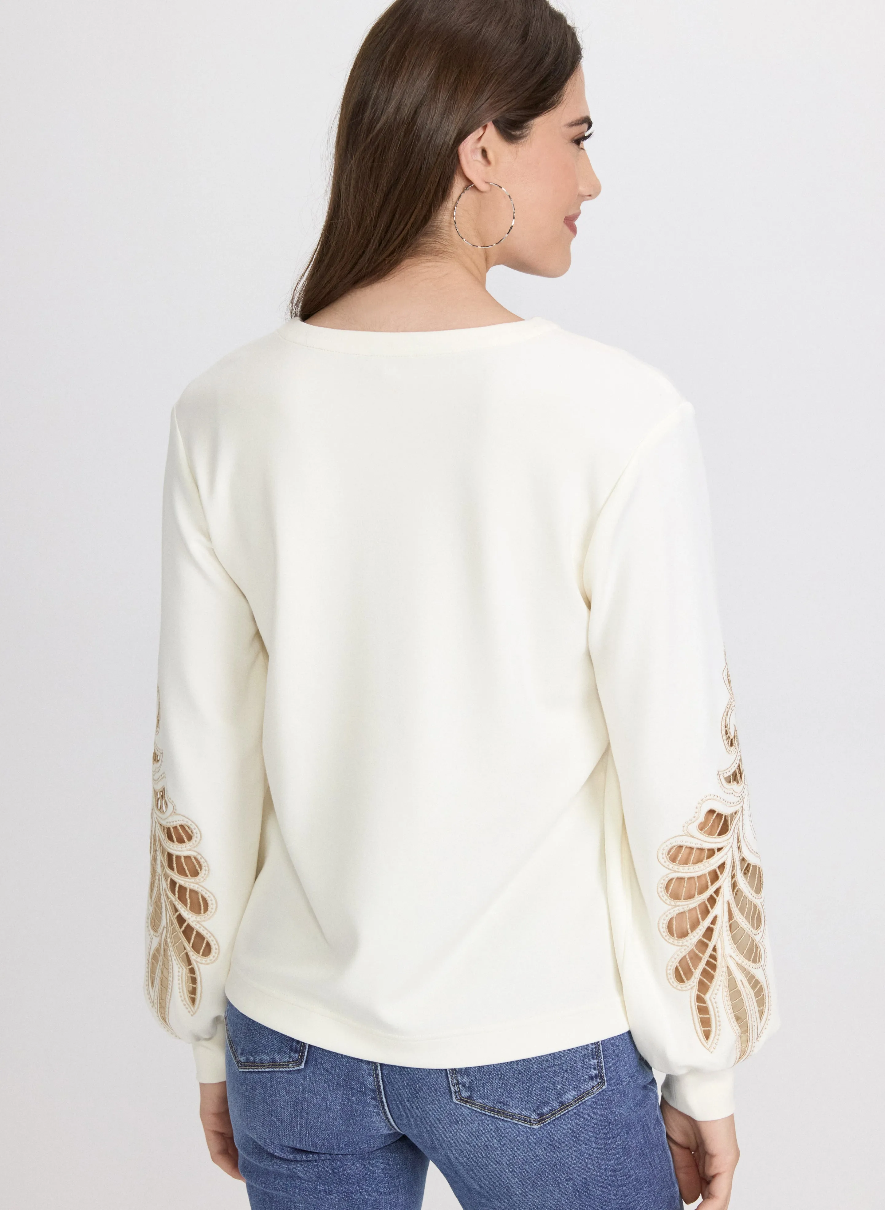 Embroidered Sleeve Top sold by Laura product image thumbnail 3