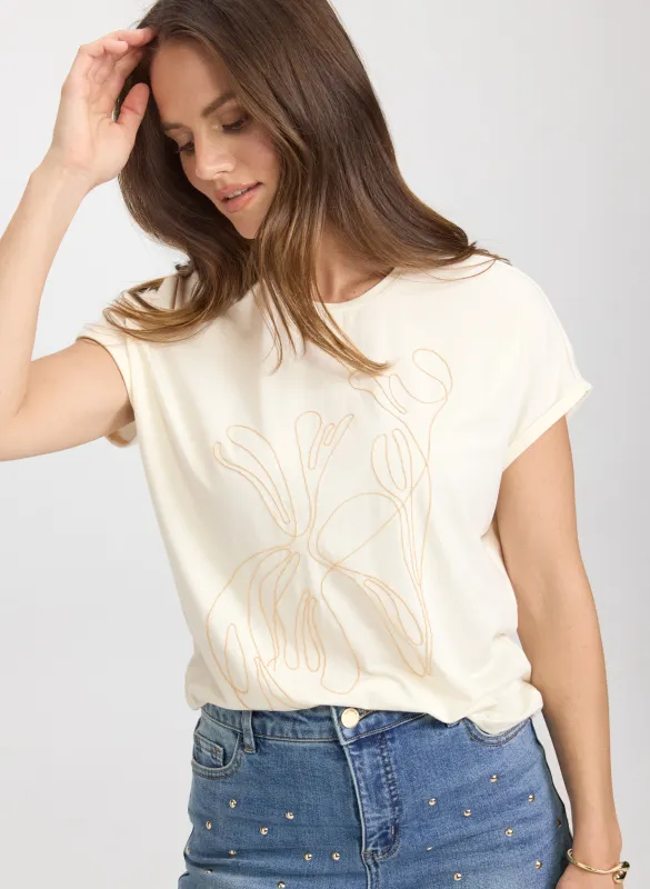 Chain Detail T-Shirt sold by Laura