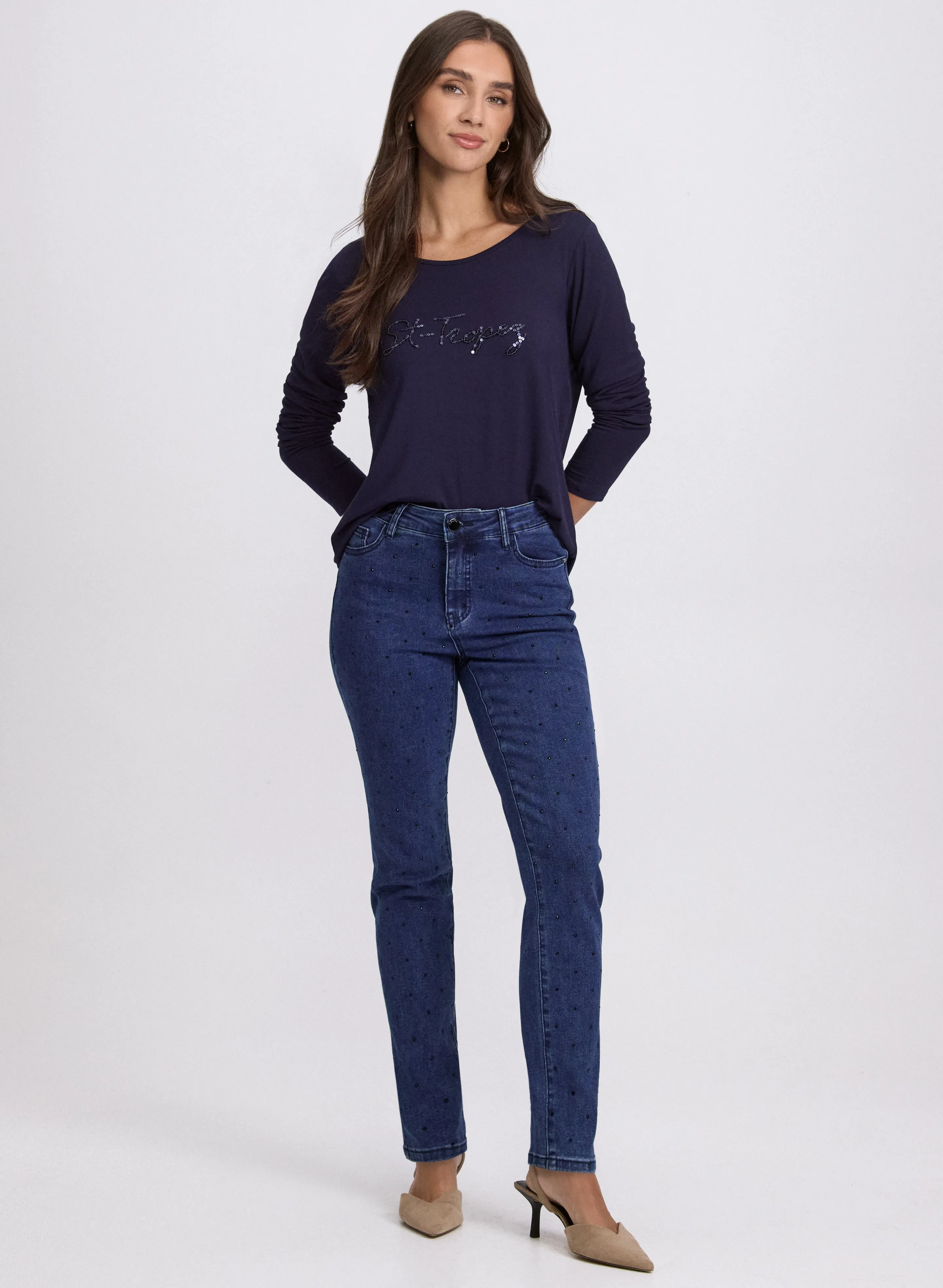 'St-Tropez' Long Sleeve T-Shirt sold by Laura product image thumbnail 4