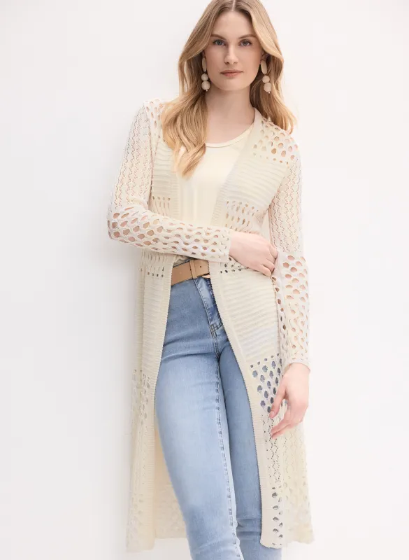 Mixed Weave Cardigan sold by Laura