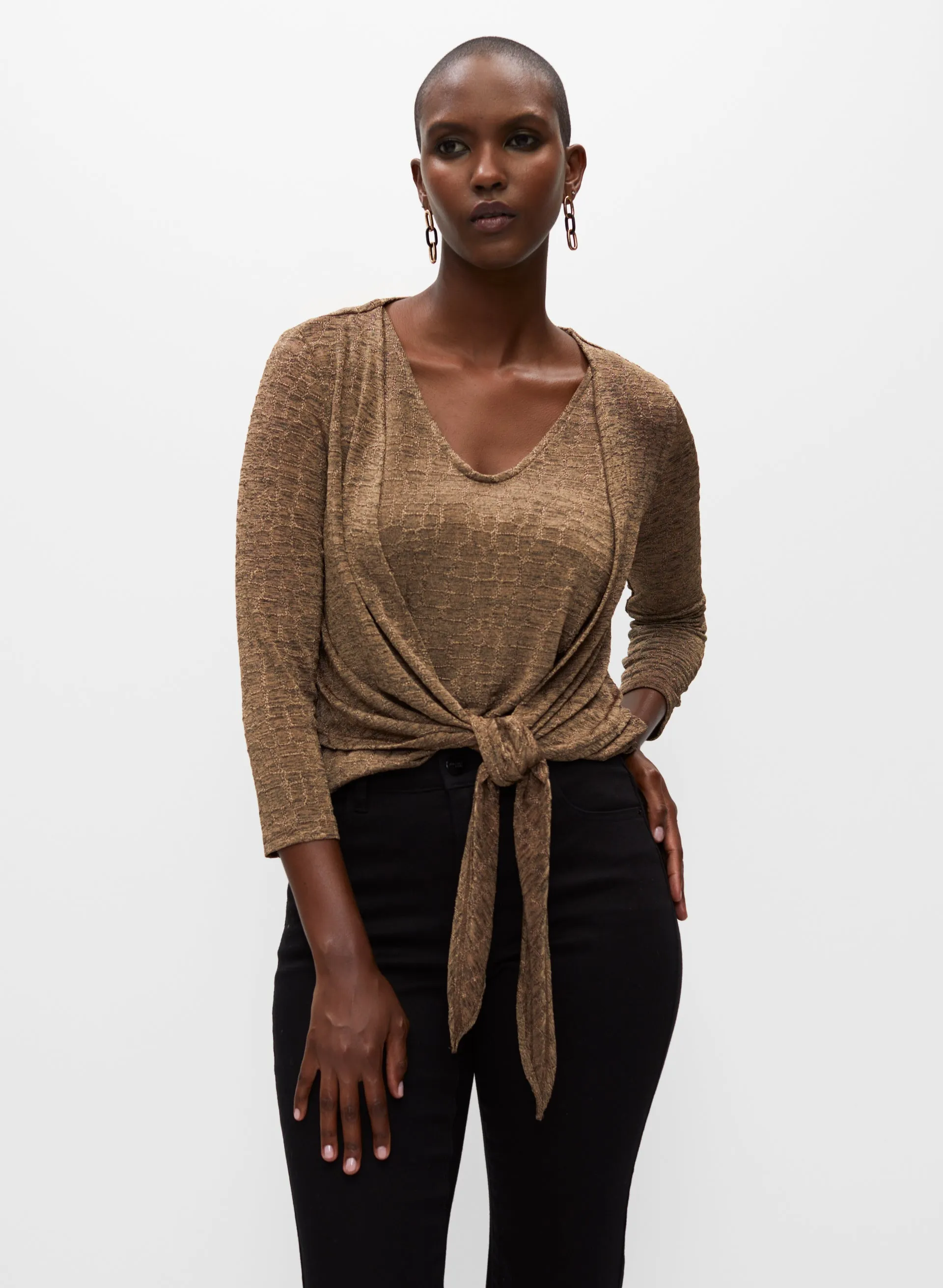 Tie Front Cardigan sold by Laura