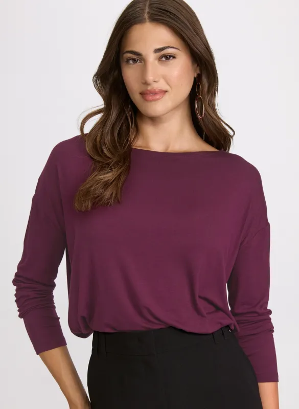 Boat Neck Top sold by Laura