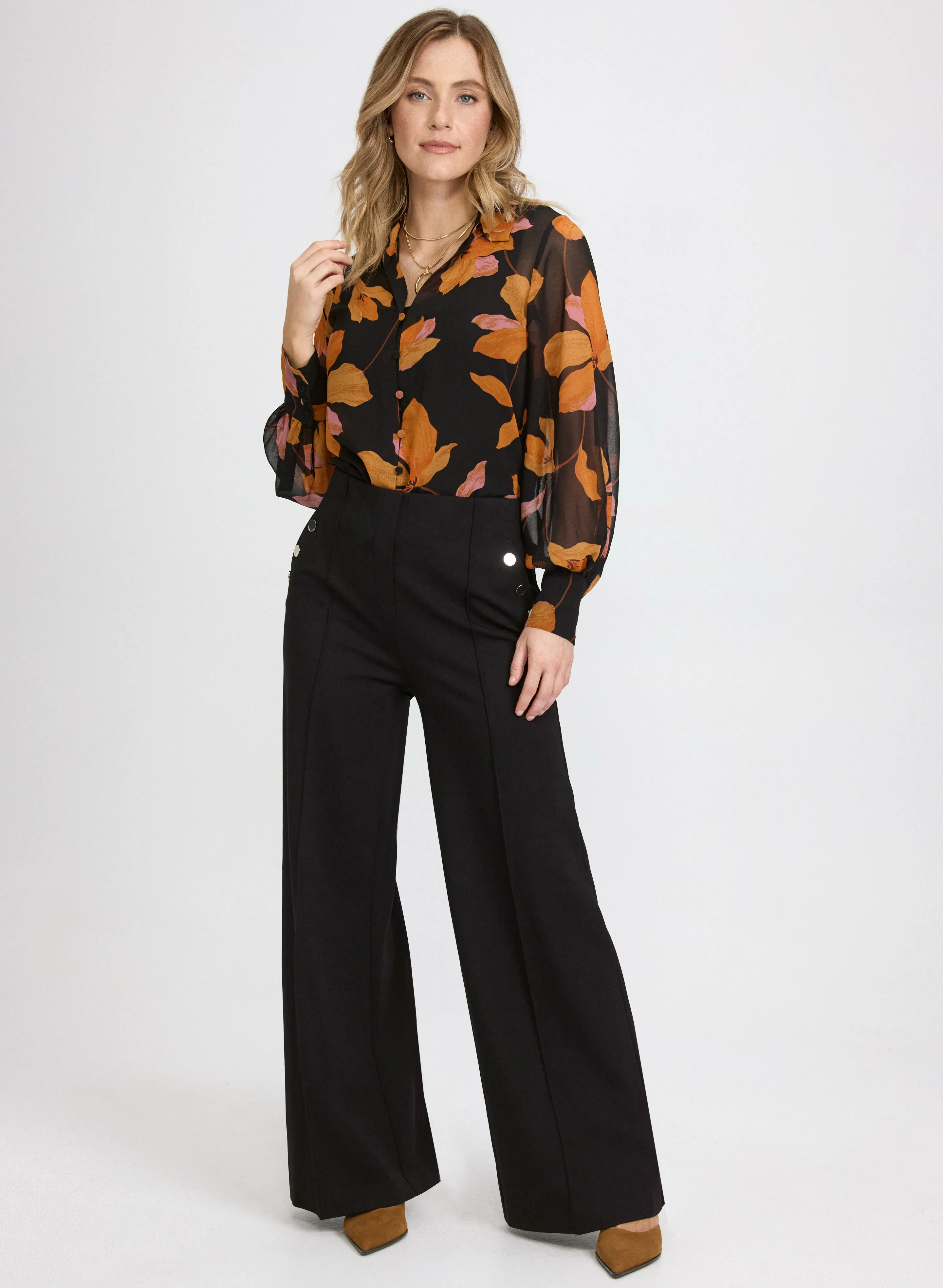 Pull-On Wide-Leg Pants sold by Laura product image thumbnail 3