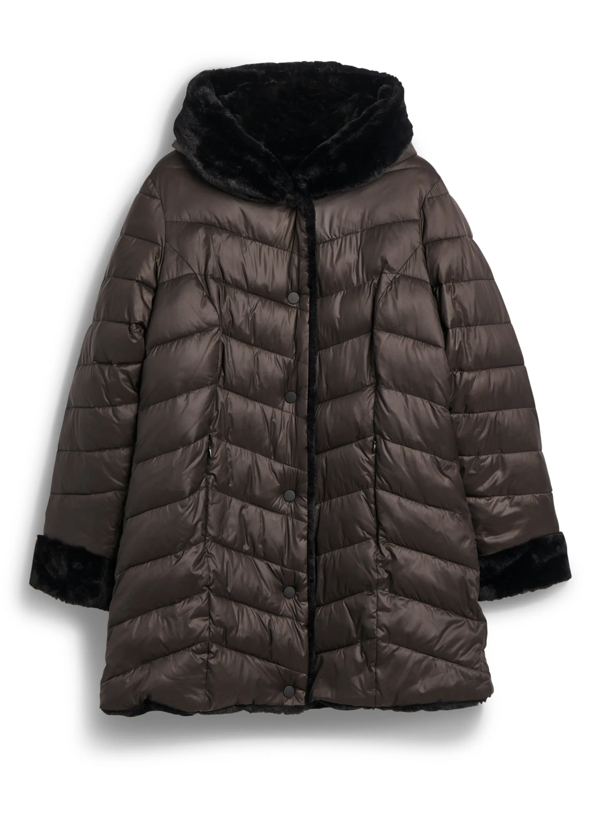 Reversible Faux Fur Coat sold by Laura product image thumbnail 5