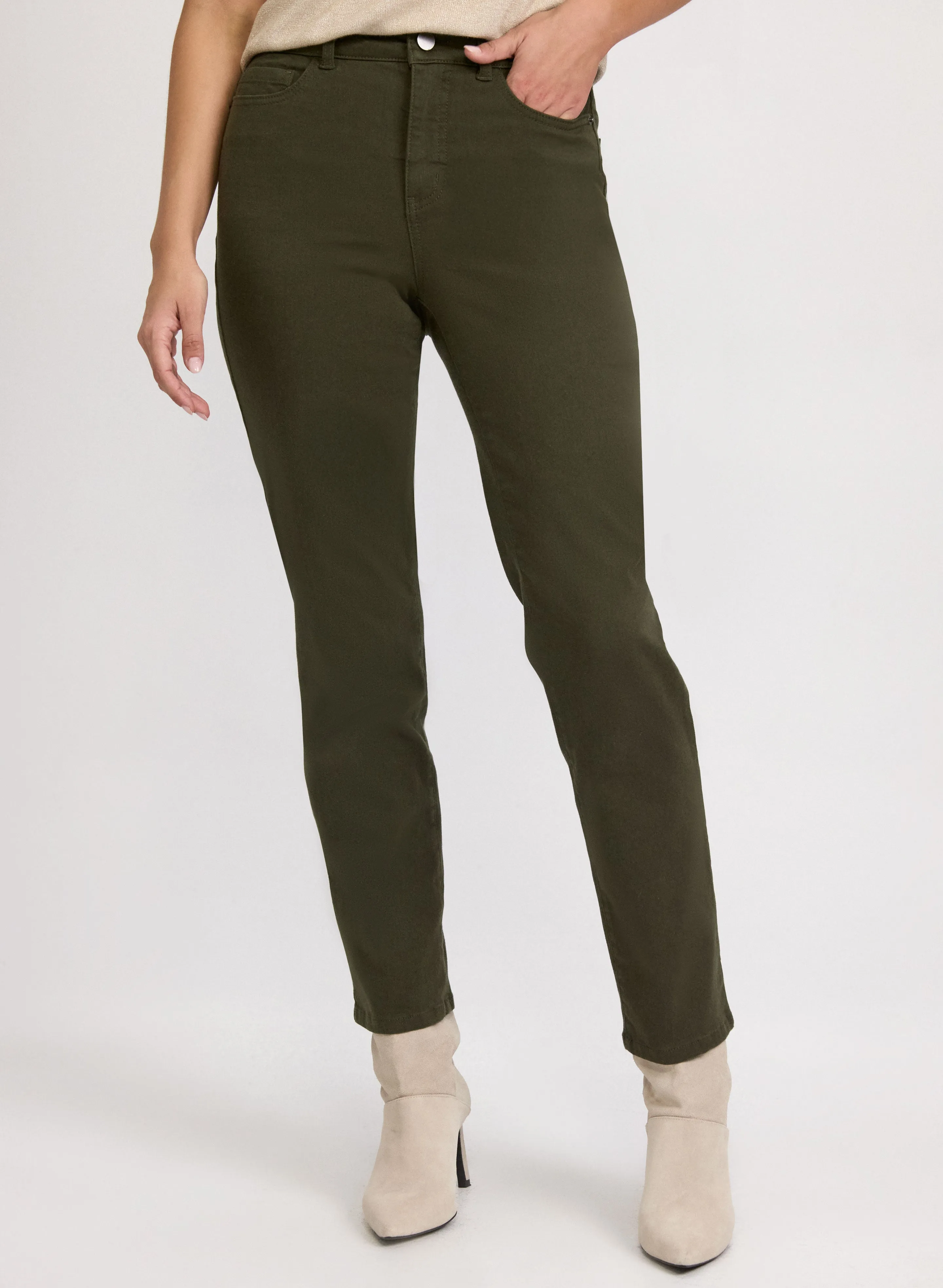 High Rise Straight-Leg Jeans sold by Laura