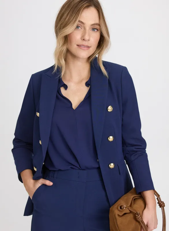 Button Detail Blazer sold by Laura